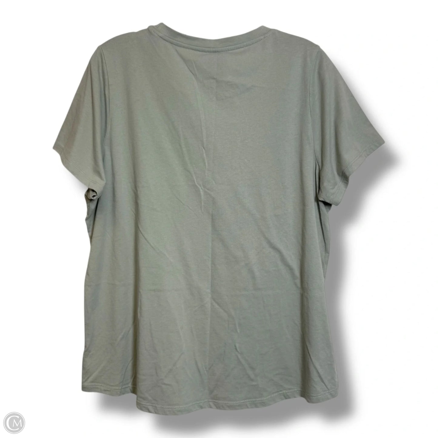 Top Short Sleeve Basic By Mighty Fine In Grey, Size: Xl