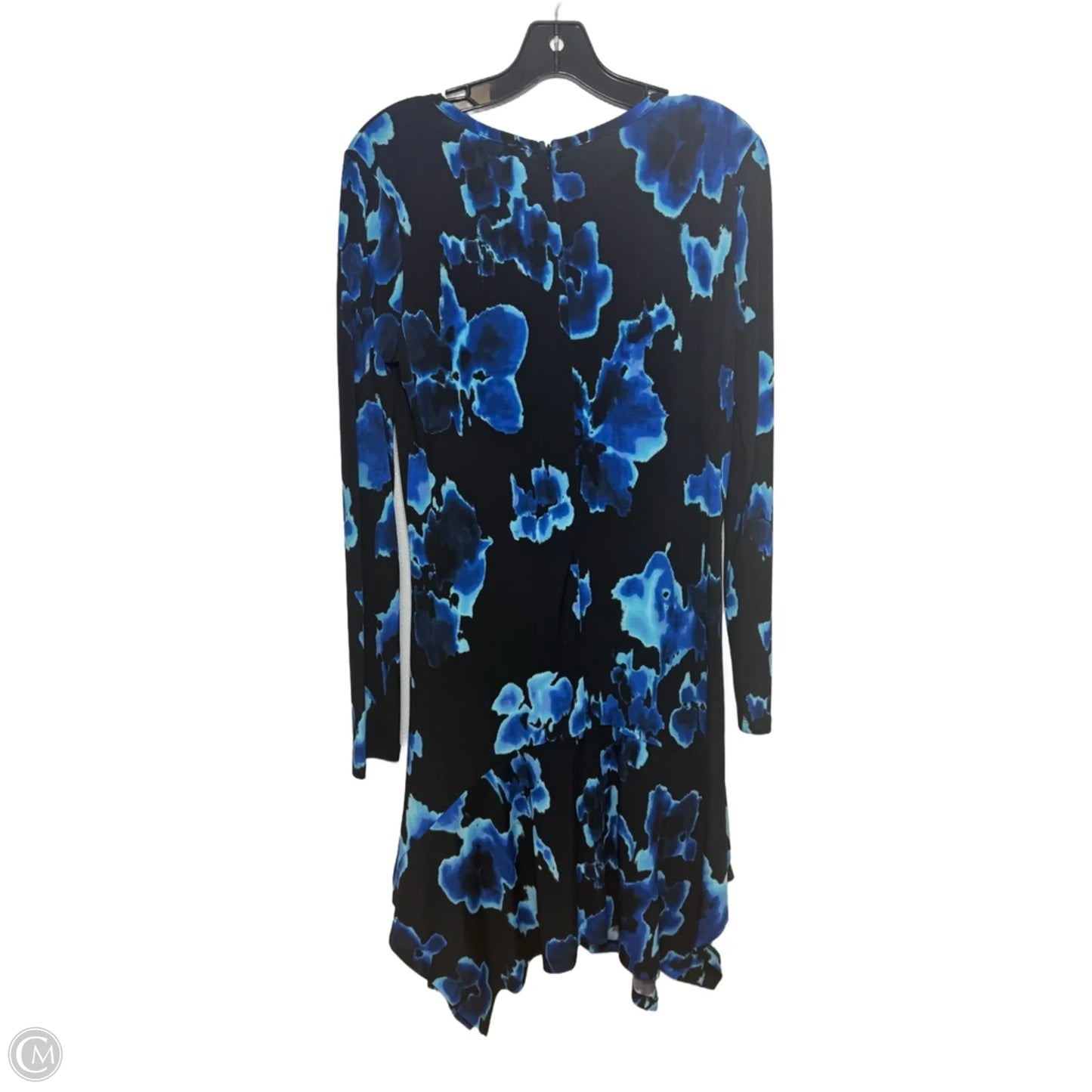 Dress Designer By Michael Kors In Blue & Brown, Size: M