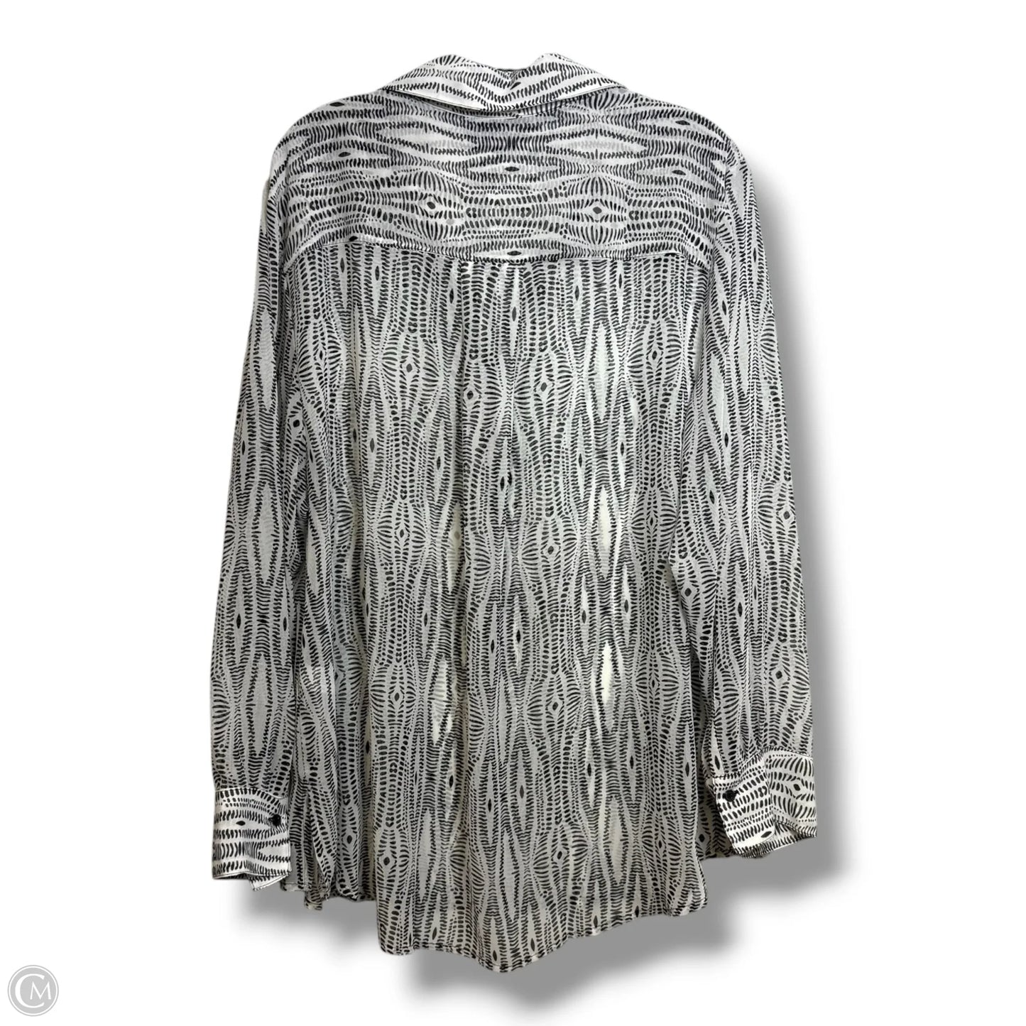 Top Long Sleeve By Lane Bryant In Black & White, Size: 18/20