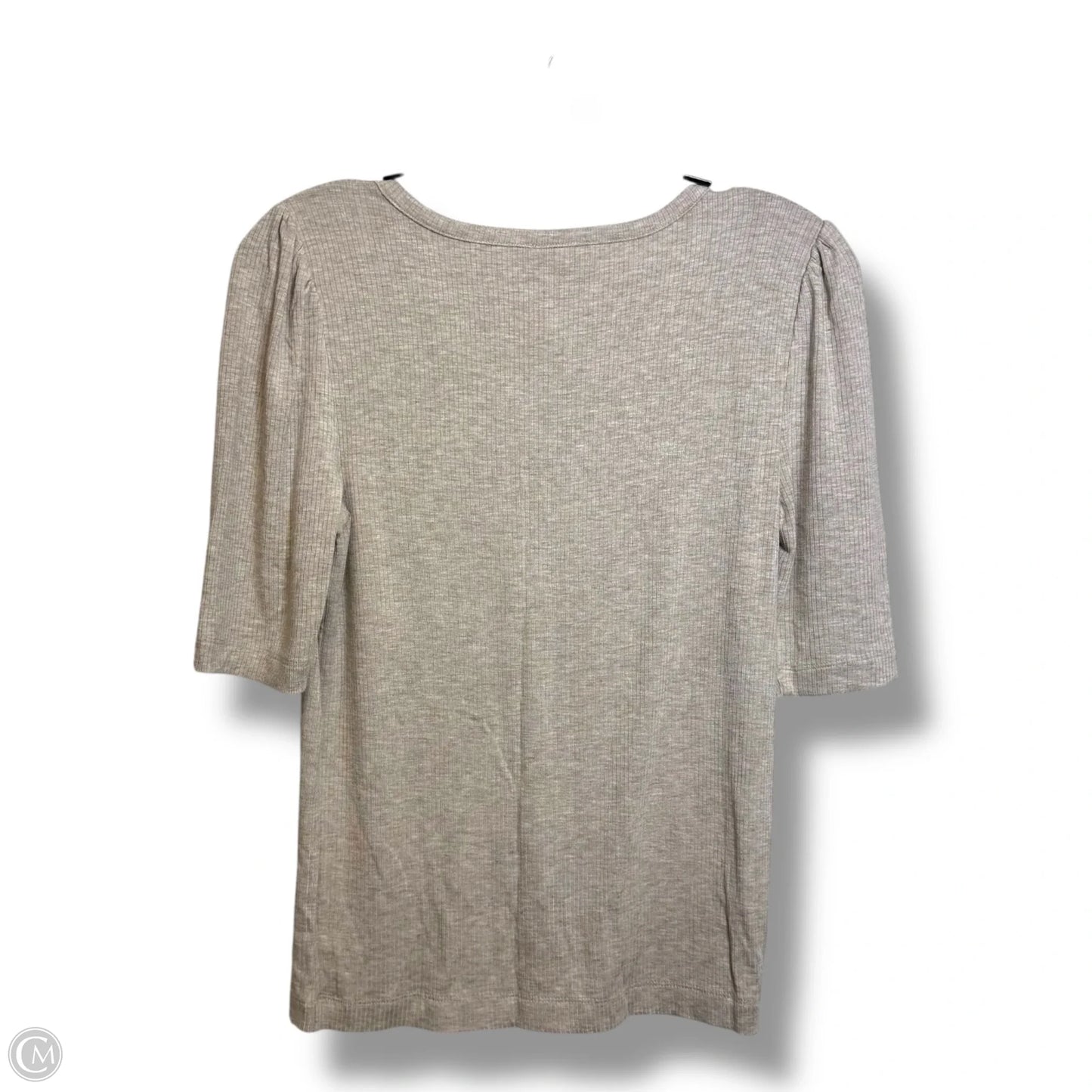 Top Short Sleeve Basic By Loft In Tan, Size: S