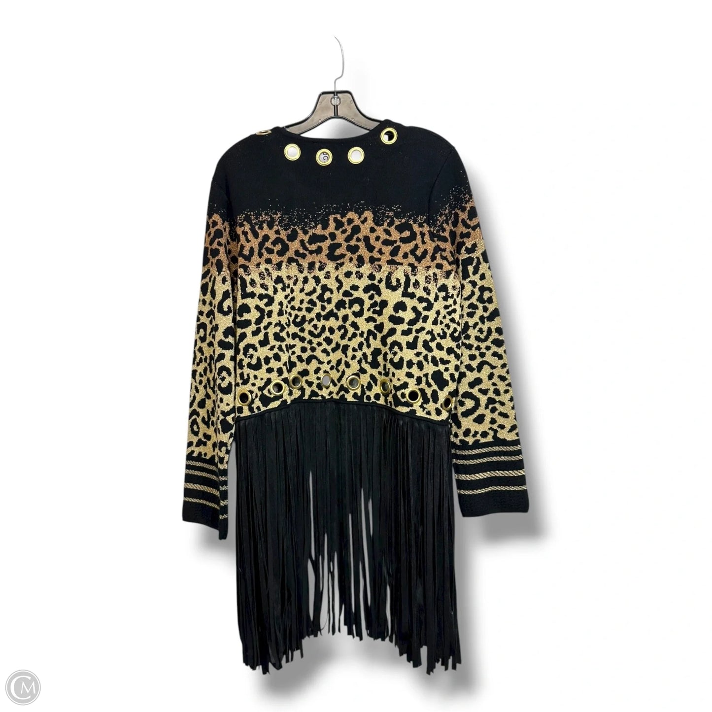 Cardigan By Clothes Mentor In Animal Print, Size: Xl