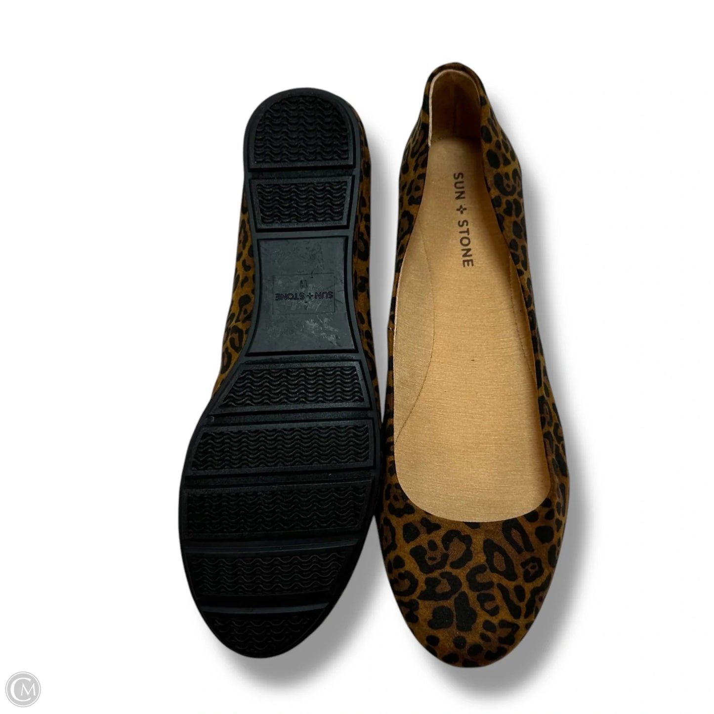 Shoes Flats By Clothes Mentor In Animal Print, Size: 11