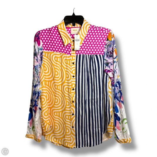 Top Long Sleeve Basic By Maeve In Multi-colored, Size: M
