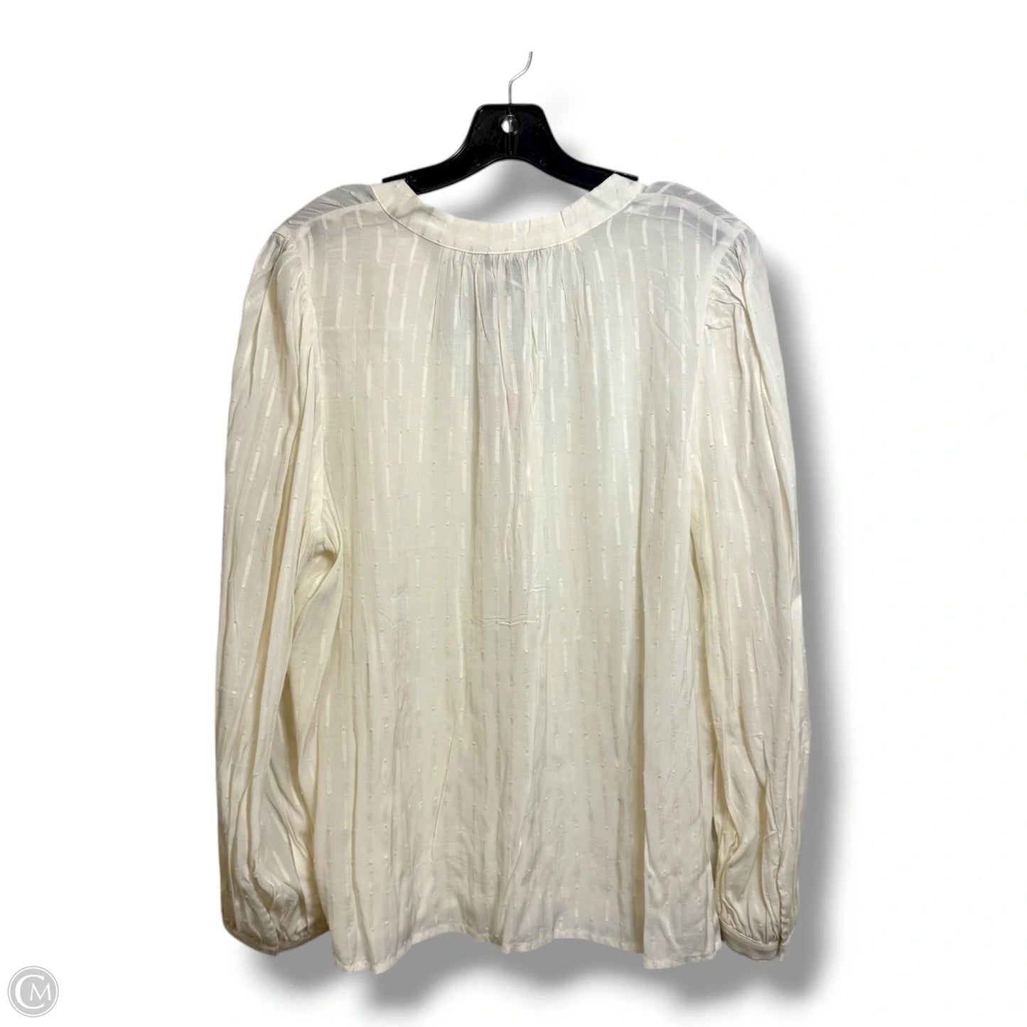 Top Long Sleeve Basic By Banana Republic In White, Size: Xl