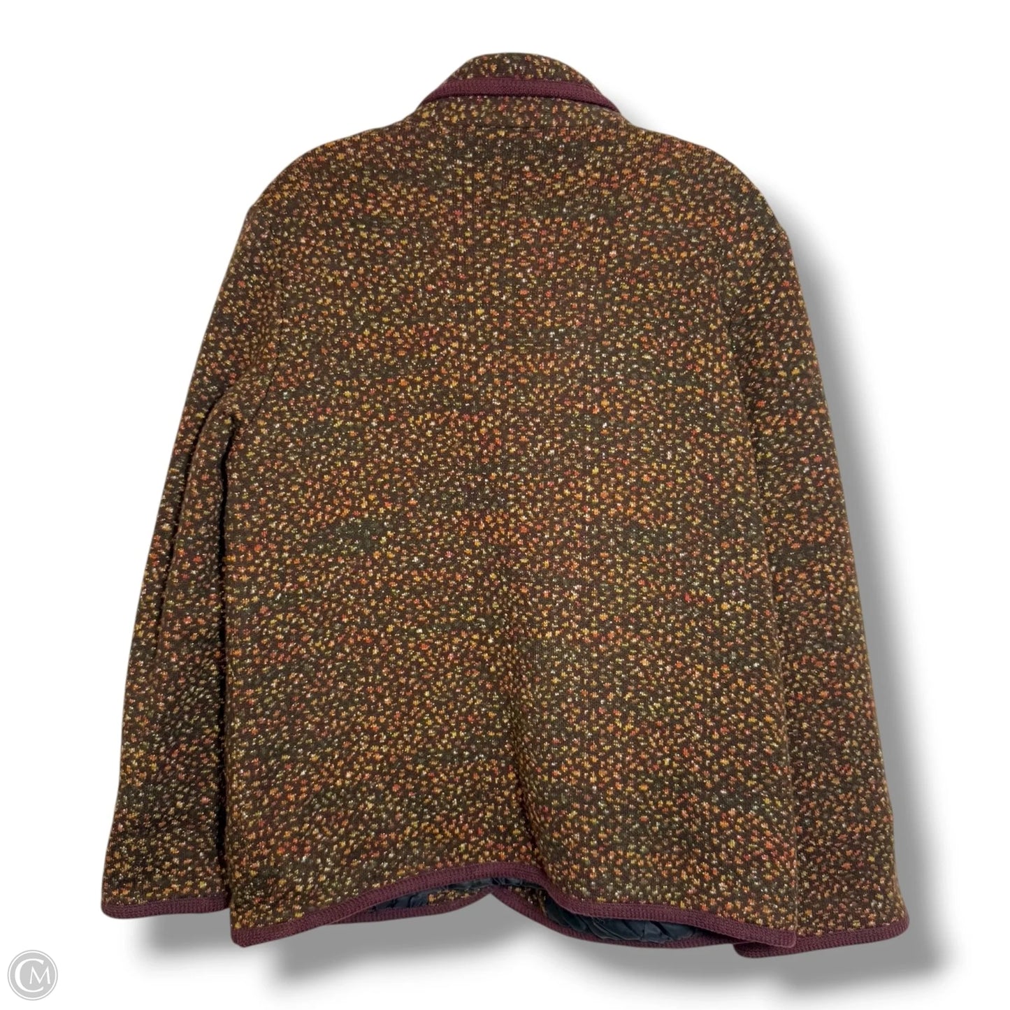 Coat Peacoat By Clothes Mentor In Brown, Size: L