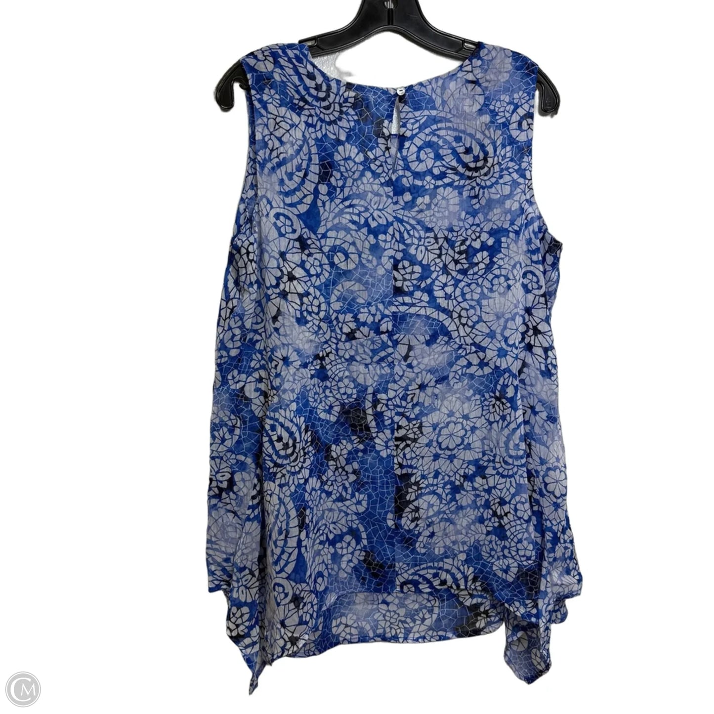 Top Sleeveless Basic By Fever In Blue, Size: M