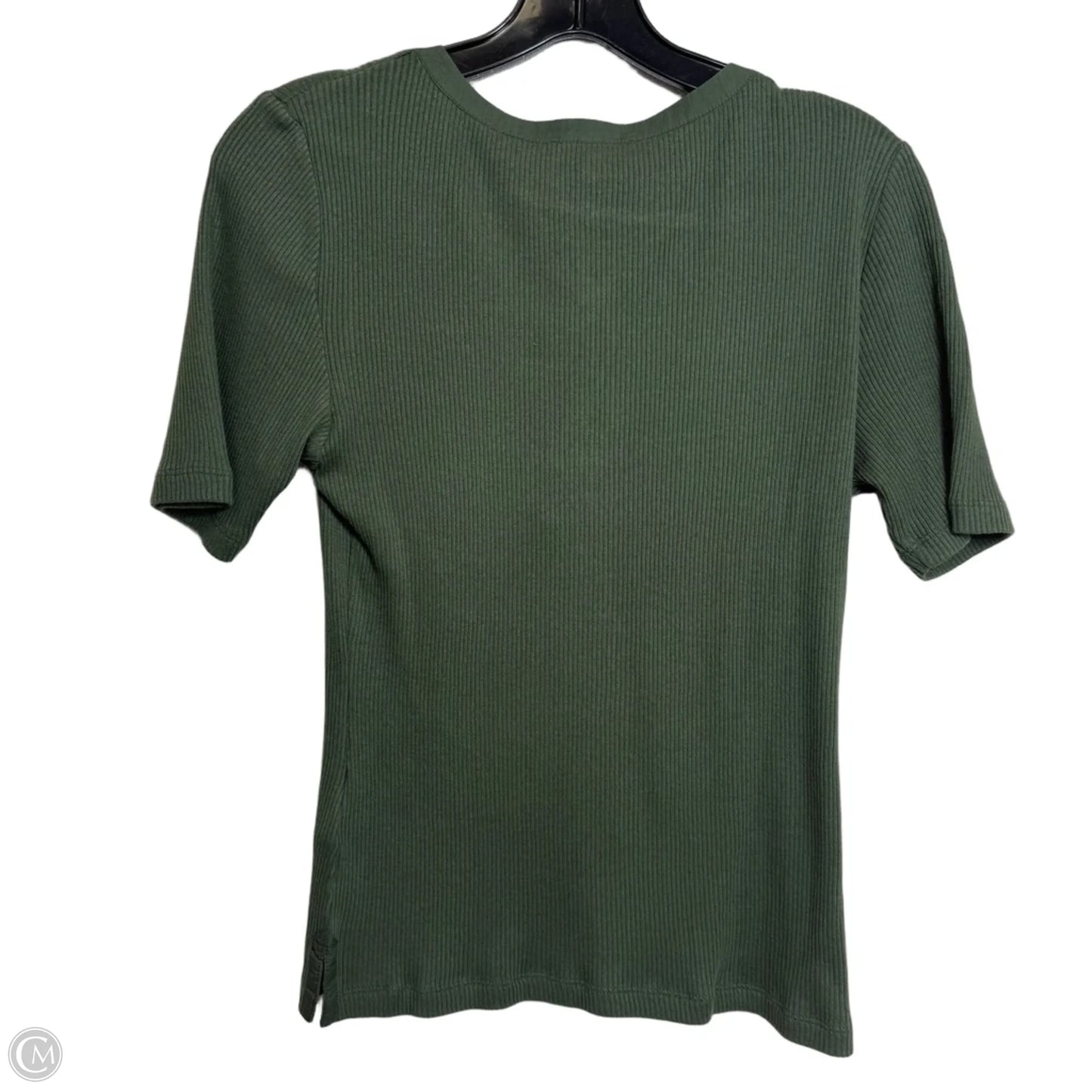 Top Short Sleeve Basic By Madewell In Green, Size: M