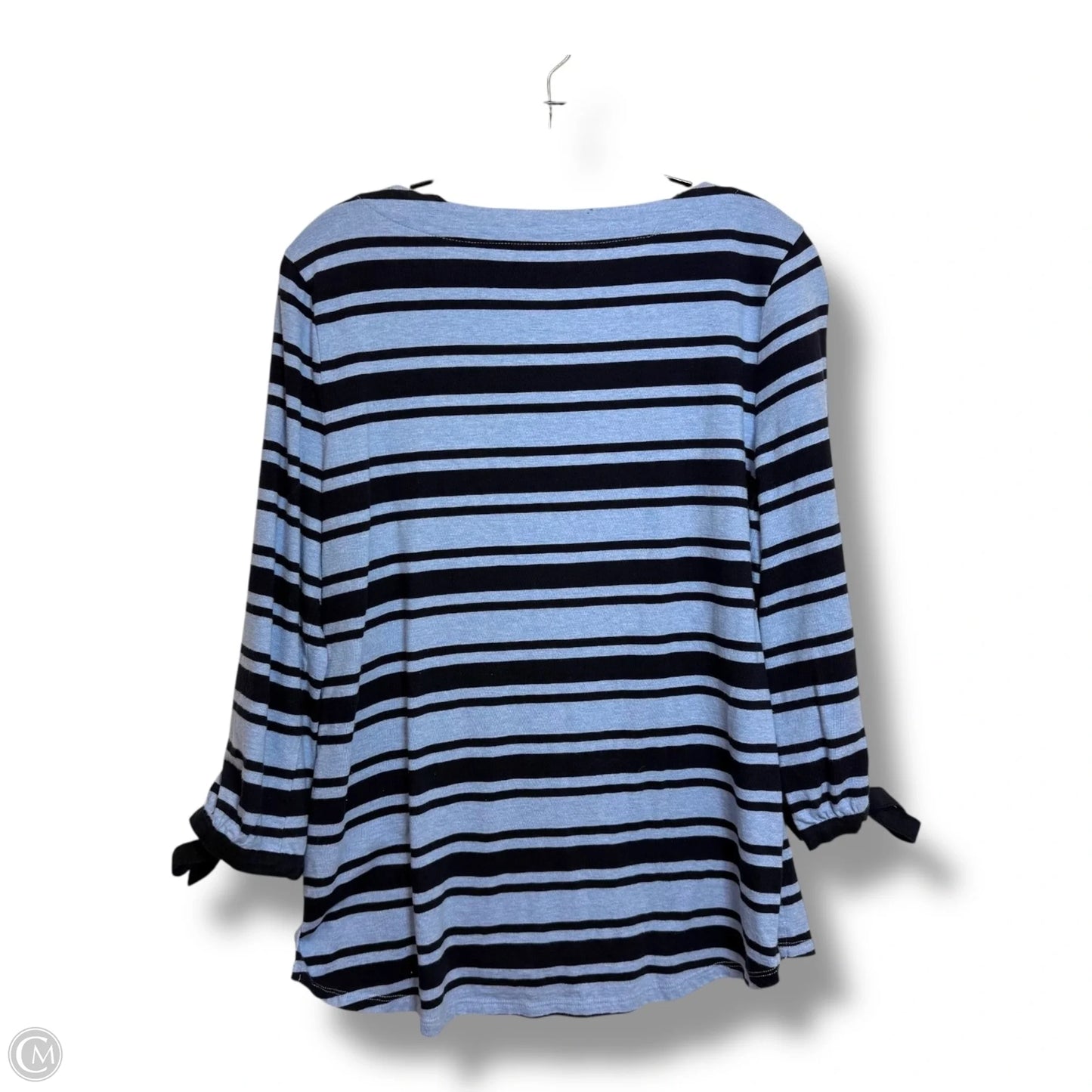 Top Short Sleeve Basic By Talbots In Striped Pattern, Size: Lp