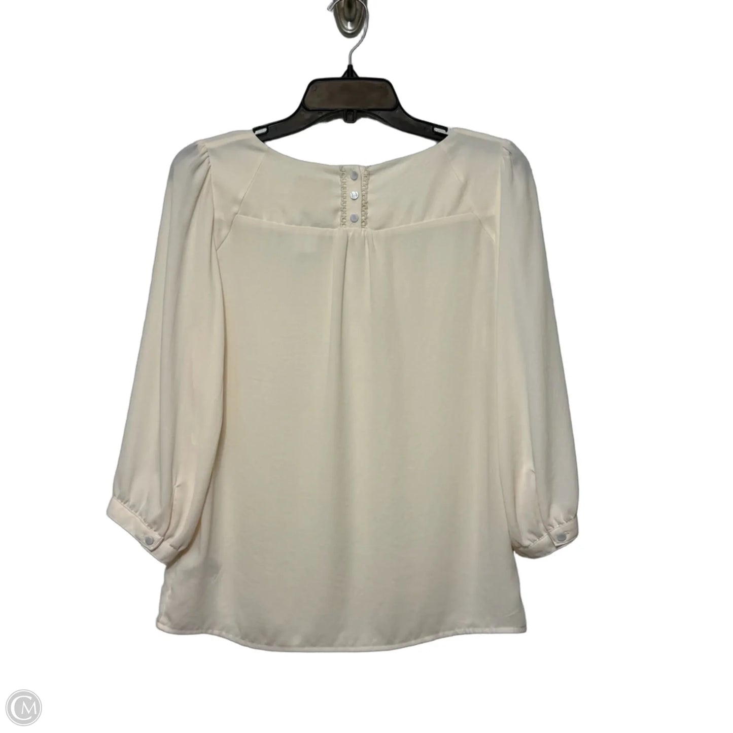 Top Long Sleeve By Maeve In Beige, Size: 4