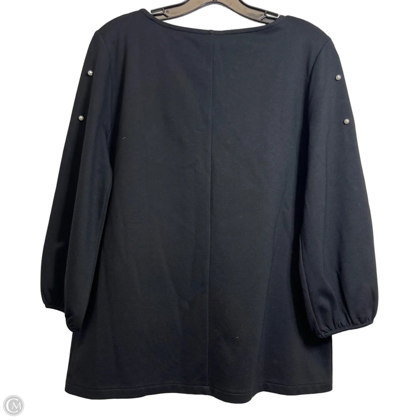 Top Long Sleeve By Ann Taylor In Black, Size: M