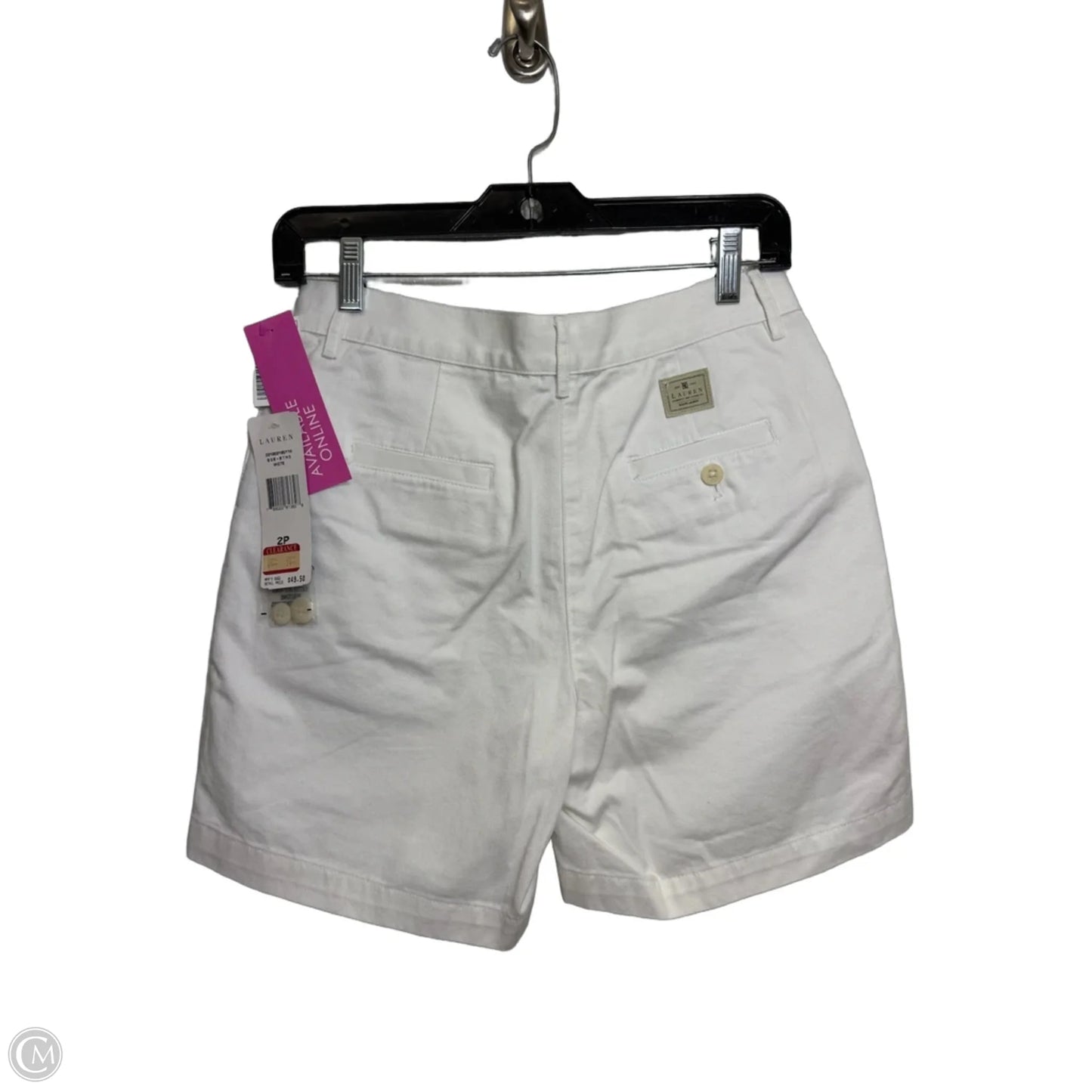 Shorts By Lauren By Ralph Lauren In White, Size: 2p