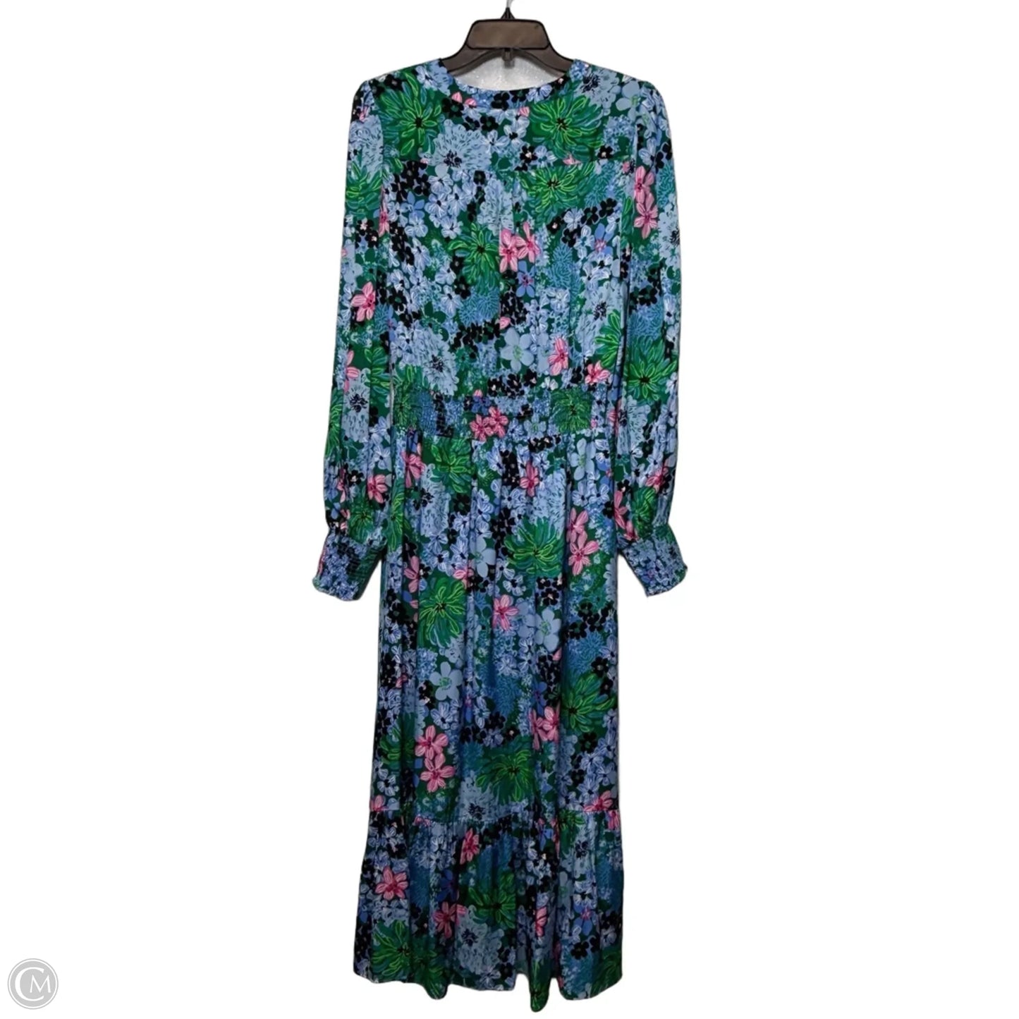 Loubella smocked midi dress Designer By Lilly Pulitzer In Blue, Size: 8