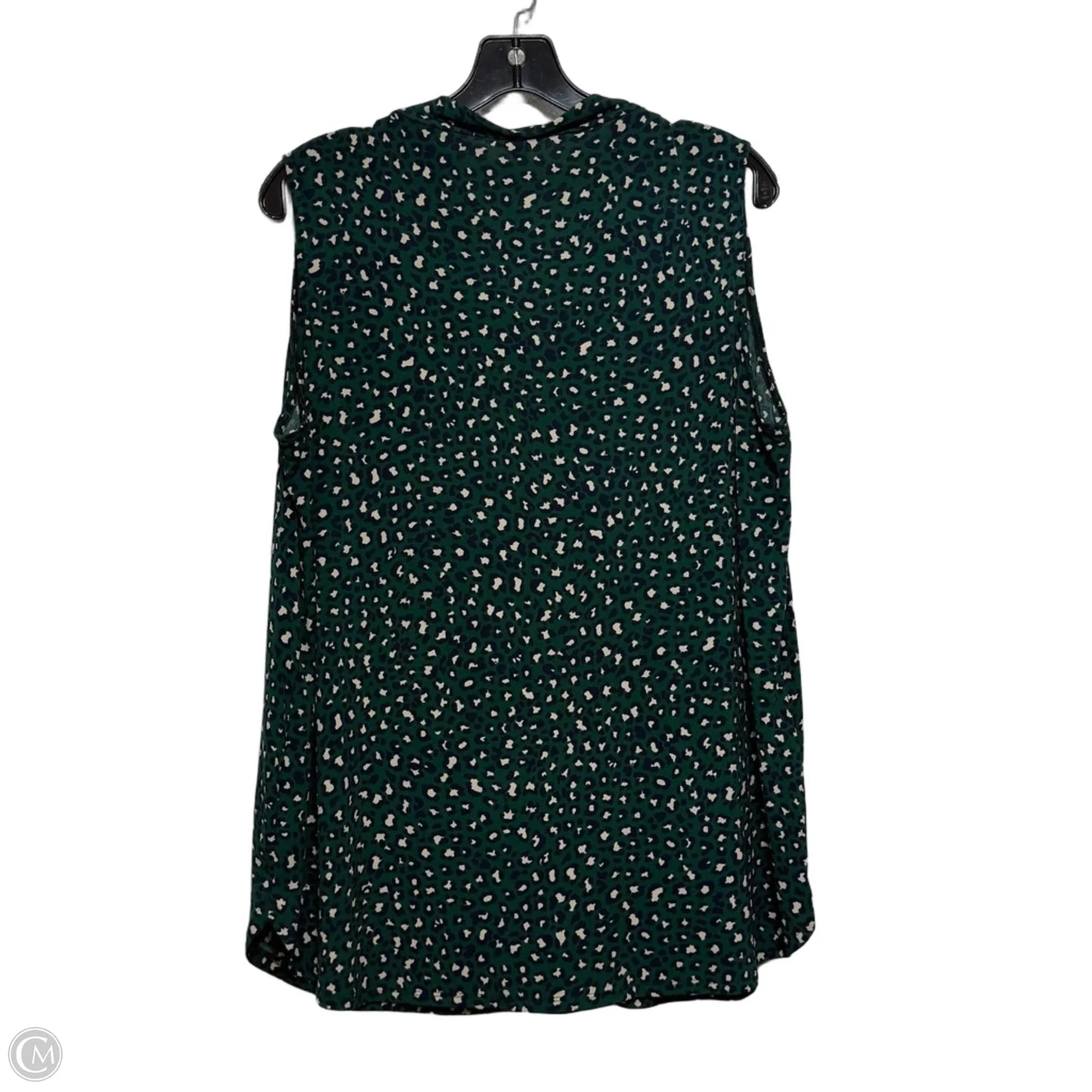 Top Sleeveless By Clothes Mentor In Green, Size: 1x