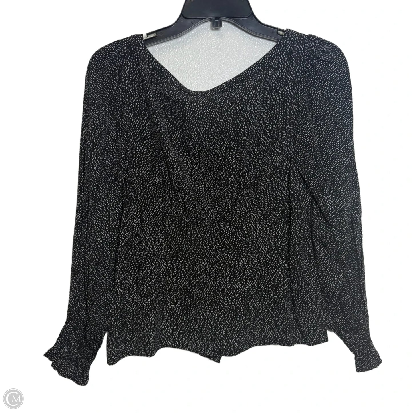 Top Long Sleeve By Loft In Black, Size: S