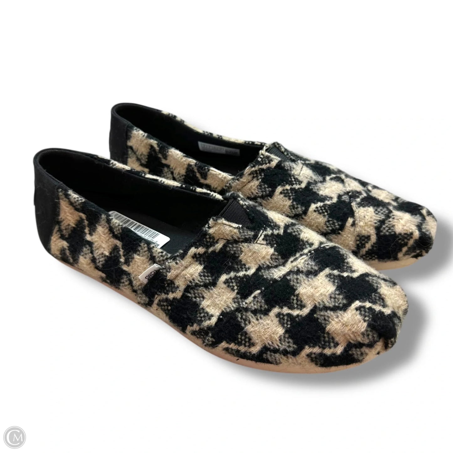 Shoes Flats By Toms In Black & Cream, Size: 8