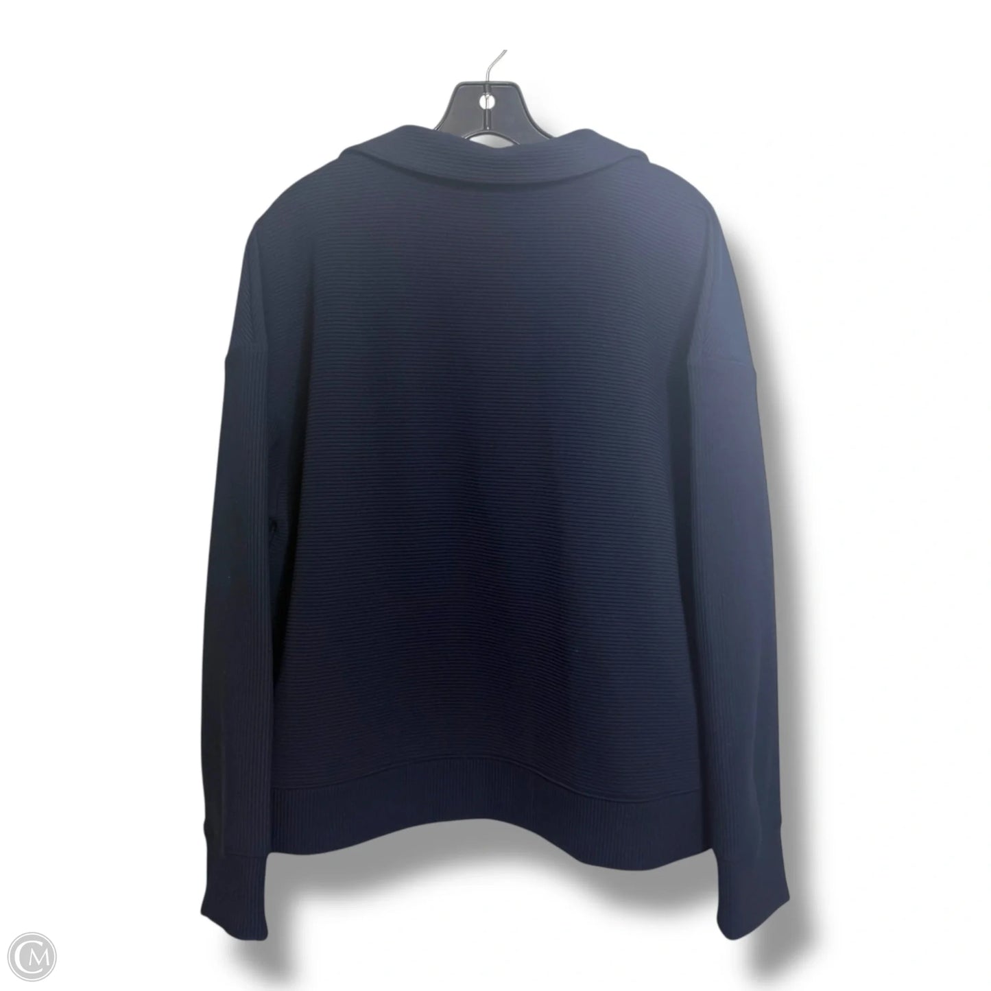 Top Long Sleeve By Adrianna Papell In Navy, Size: L