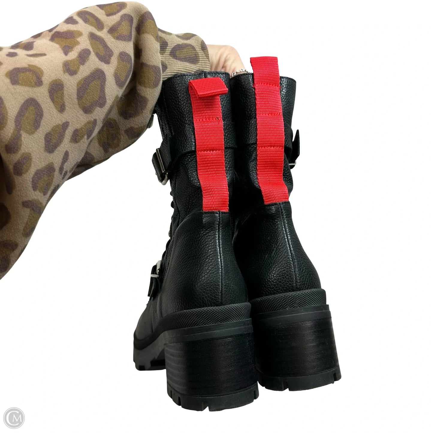 Boots Combat By Charles By Charles David In Black, Size: 7.5