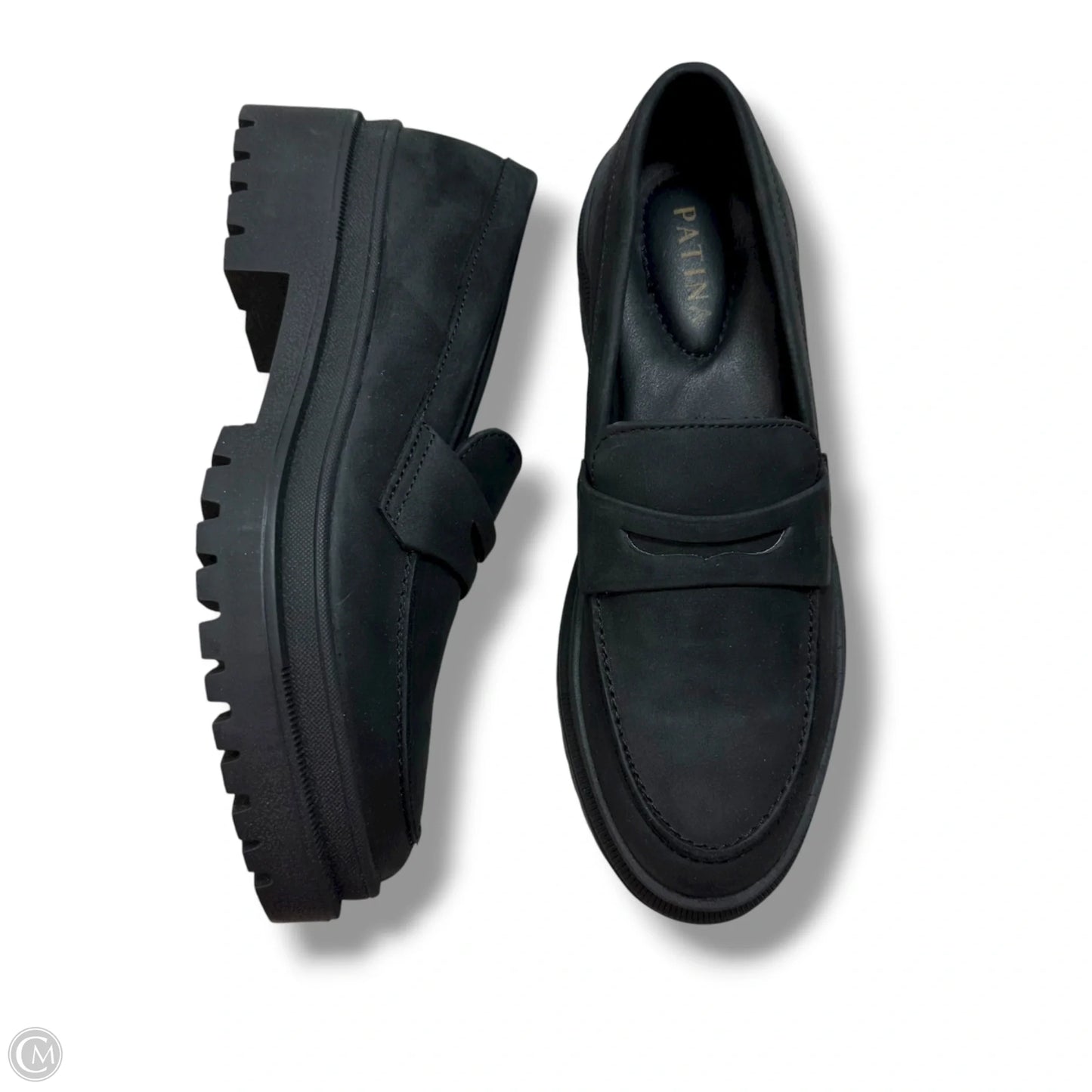 Leather Shoes loafers By PATINA In Black, Size: 9.5