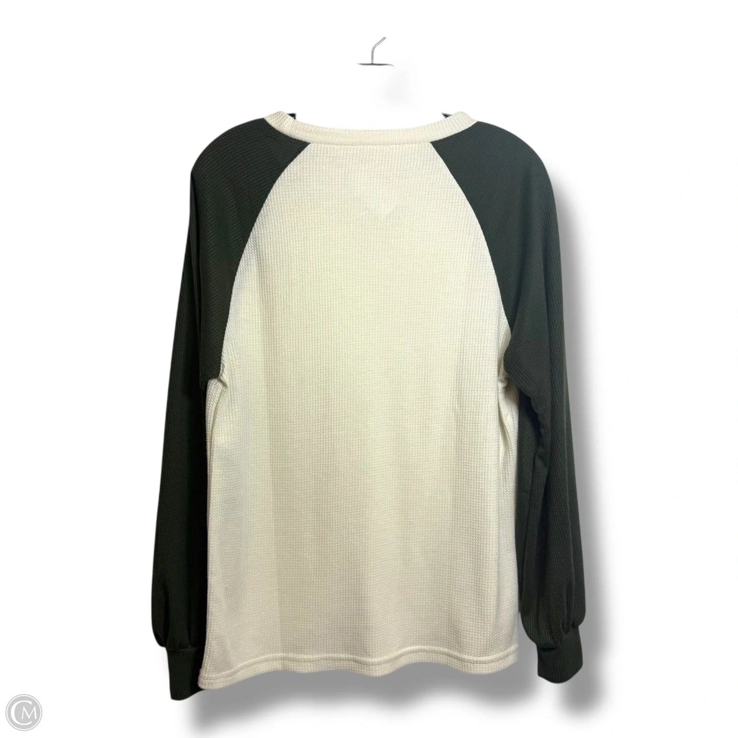Top Long Sleeve By Clothes Mentor In Cream & Green, Size: S