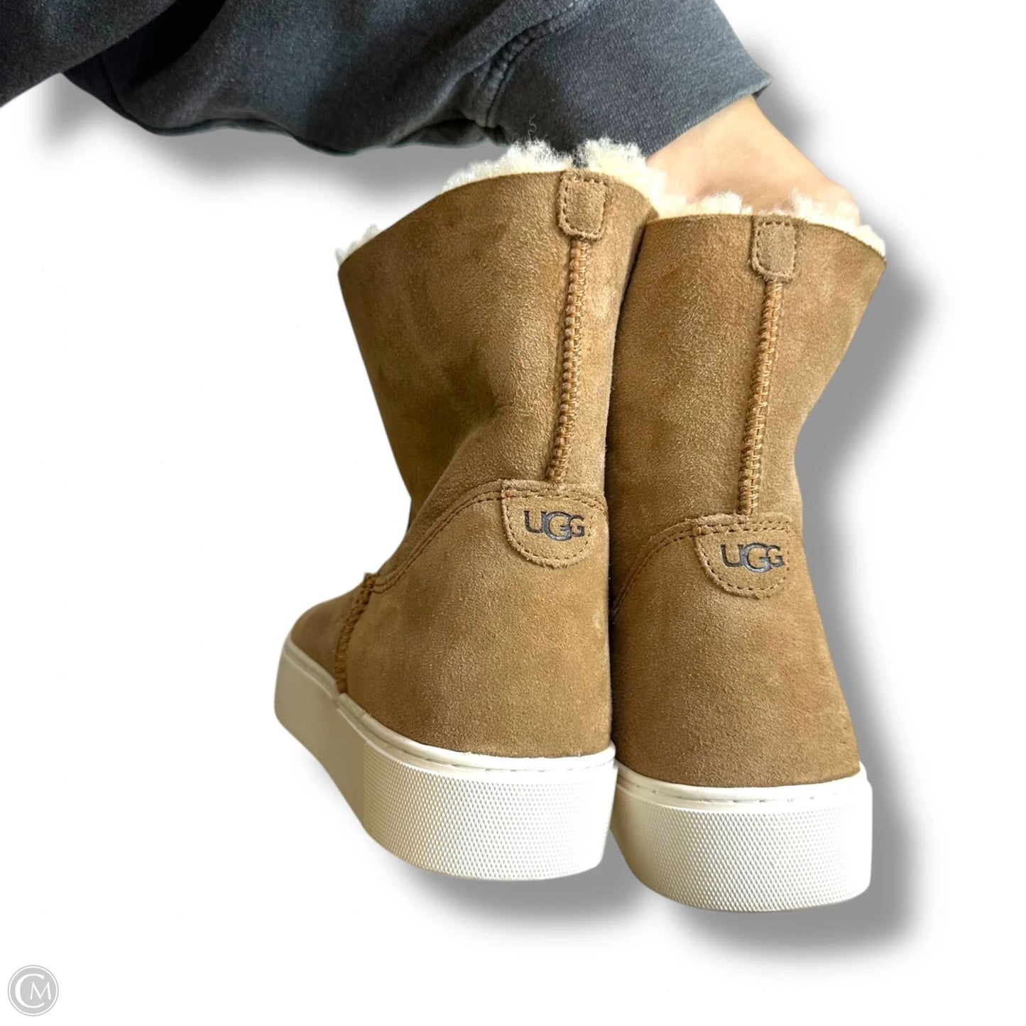 Boots Designer By Ugg In Brown, Size: 8.5
