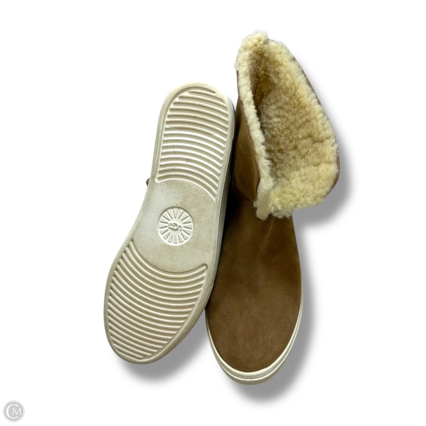 Boots Designer By Ugg In Brown, Size: 8.5
