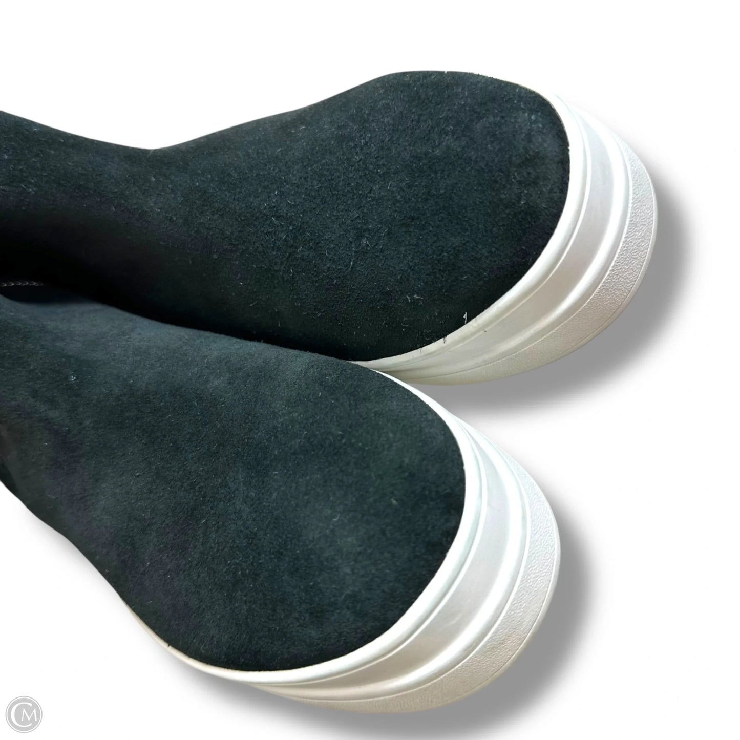 Boots Ankle Flats By Clothes Mentor In Black, Size: 8