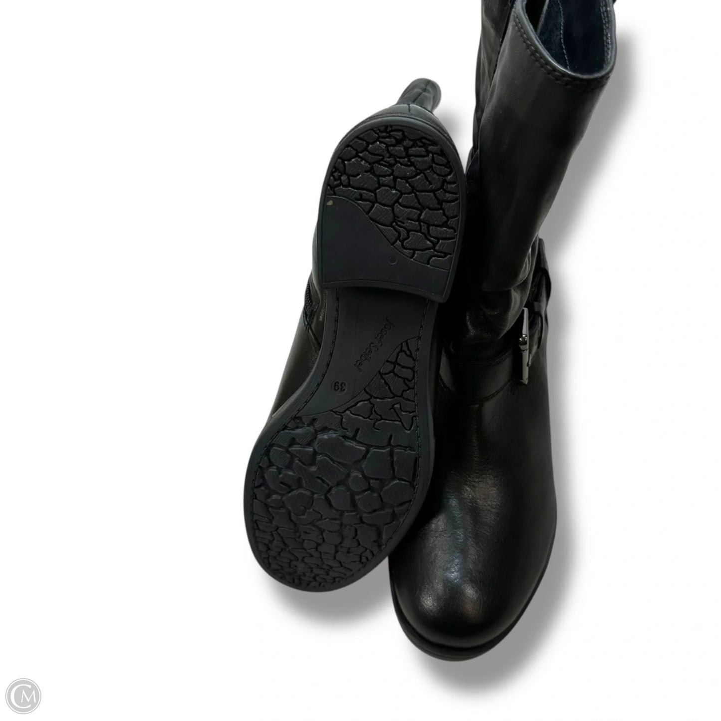 Boots Mid-calf Flats By Josef Seibel In Black, Size: 8