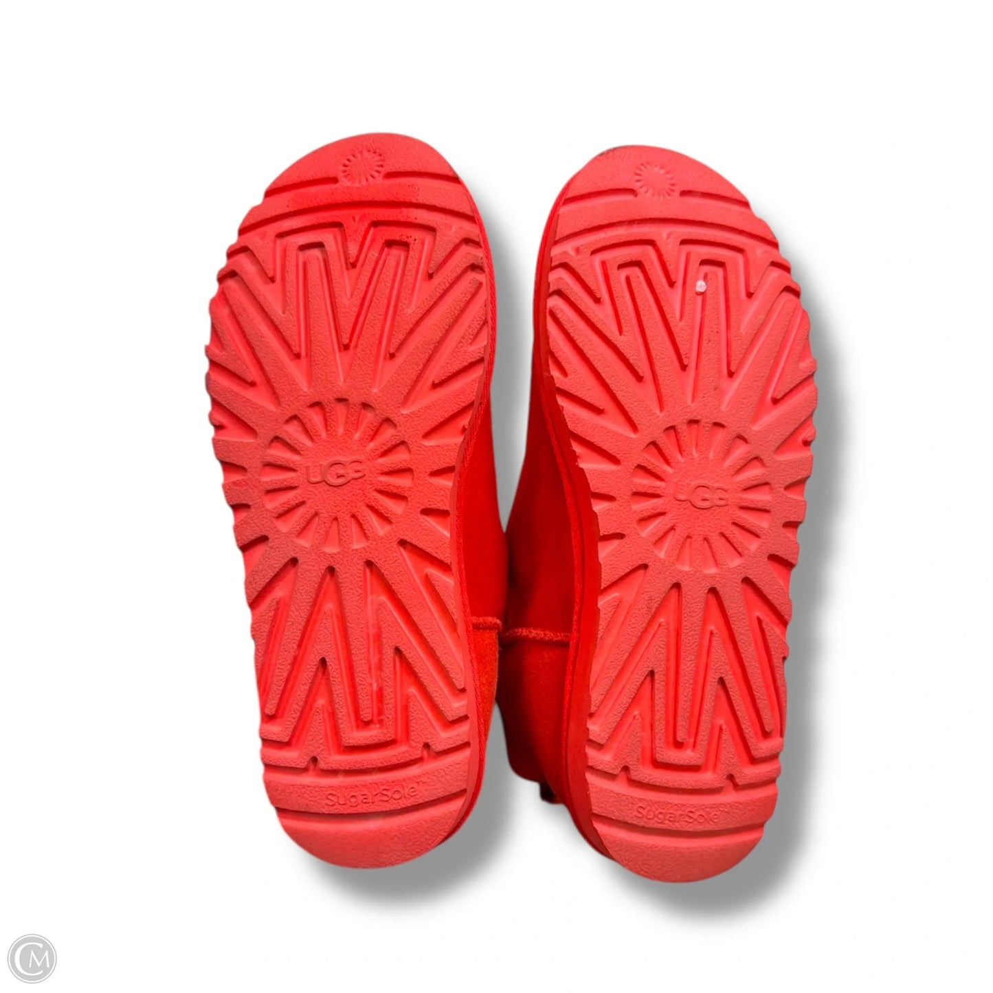 Boots Designer By Ugg In Orange, Size: 8