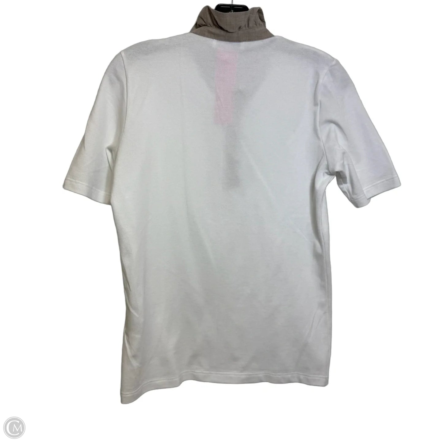 Top Short Sleeve By Clothes Mentor In White, Size: M
