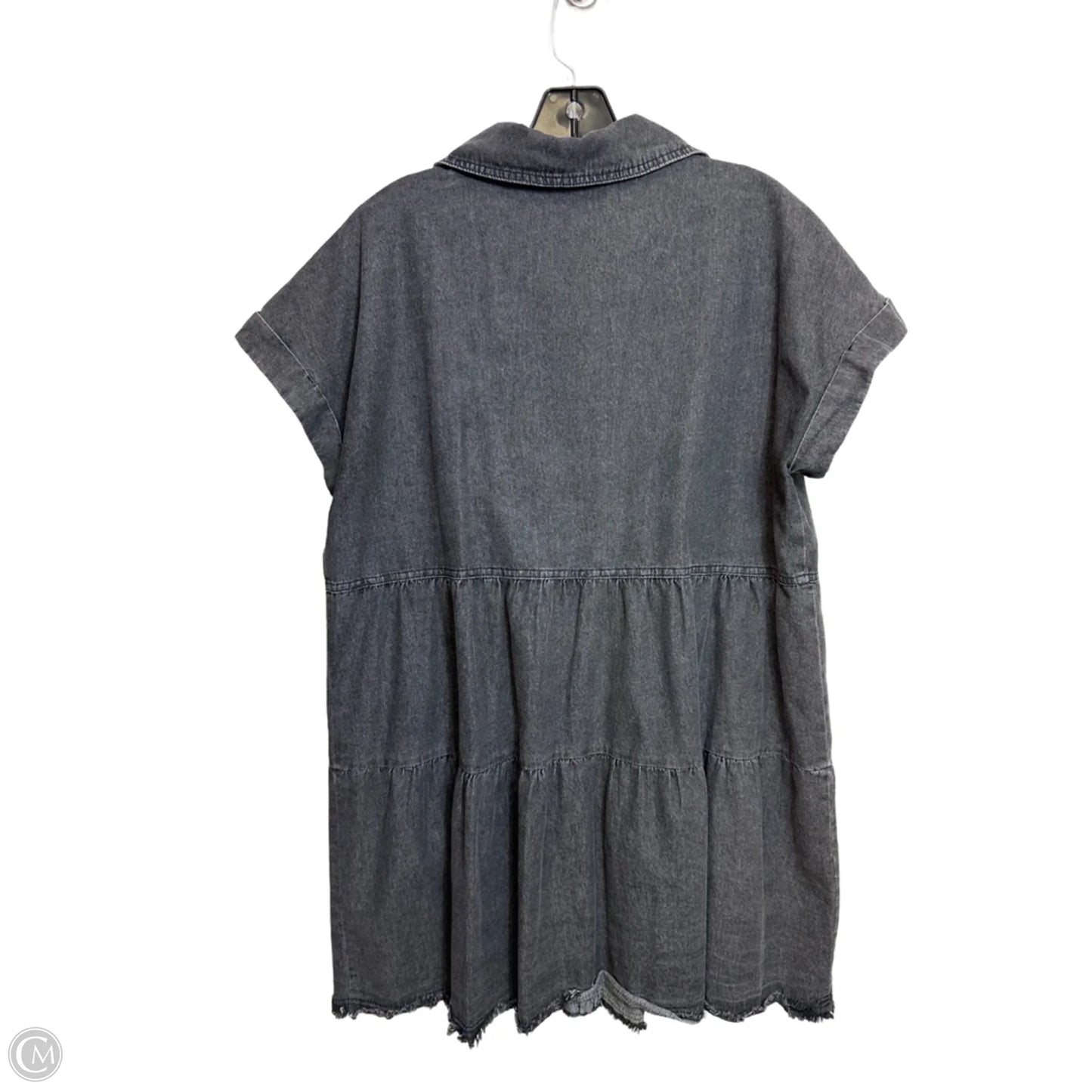 Dress Casual Midi By Vici In Black Denim, Size: L