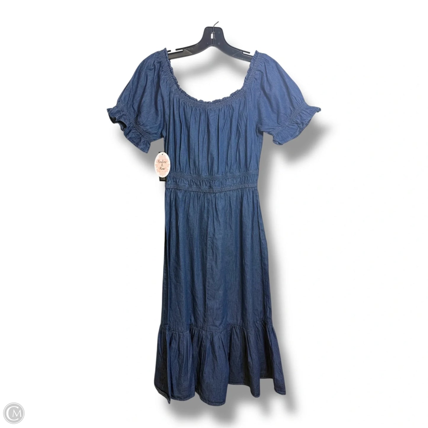 Dress Casual Midi By Clothes Mentor In Blue Denim, Size: S