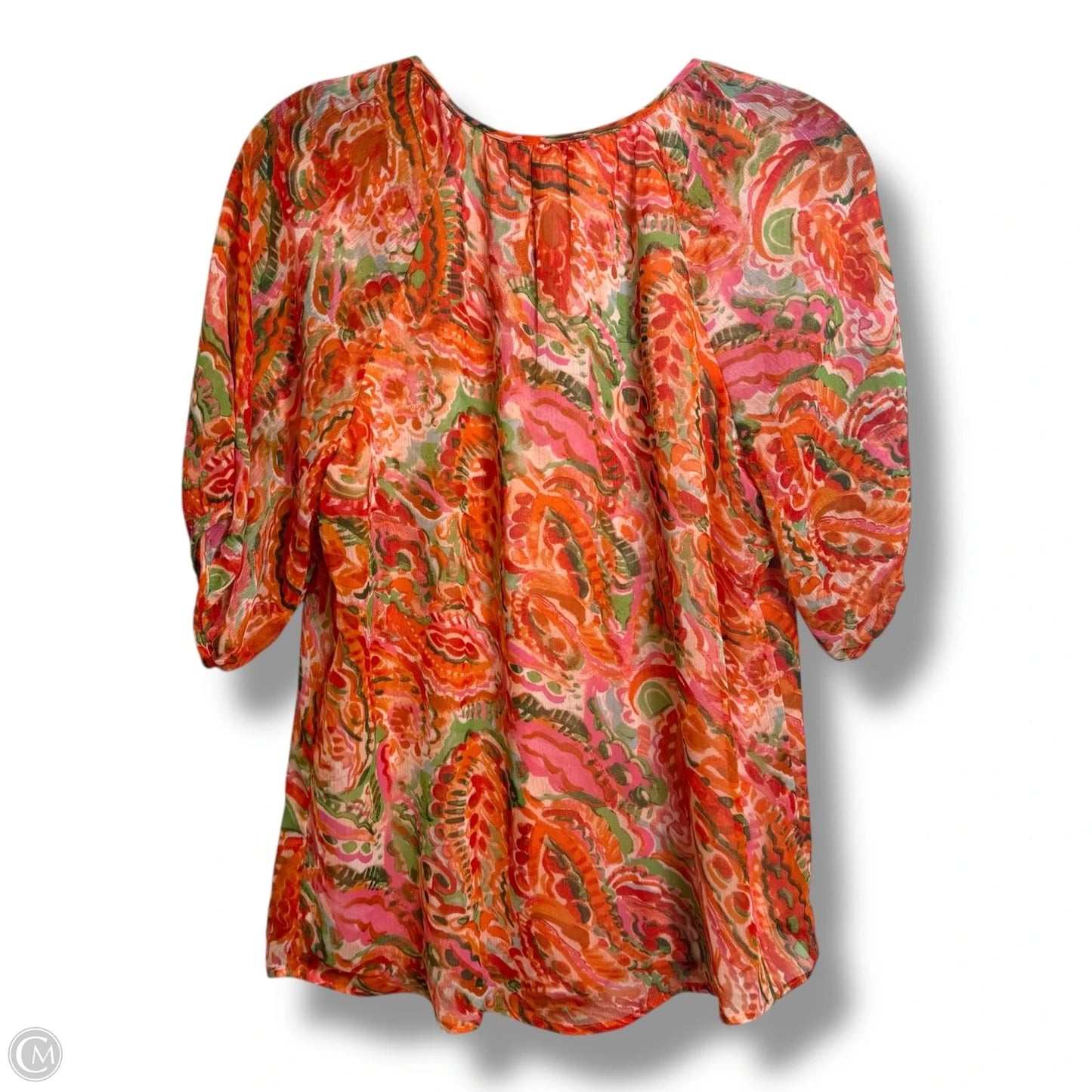 Top 3/4 Sleeve By Tamara H In Multi-colored, Size: S