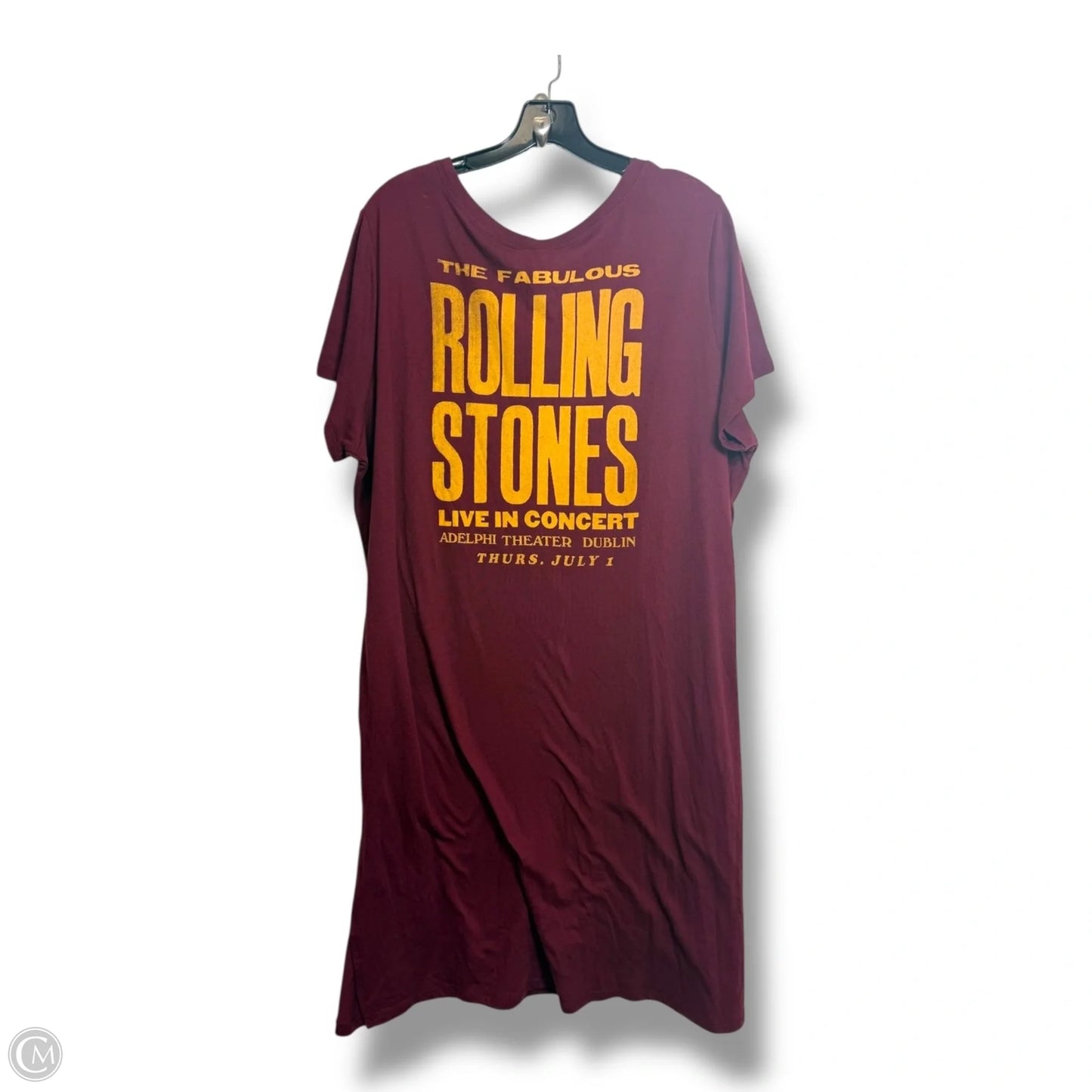 Rolling Stones Dress Casual Midi By Clothes Mentor In Maroon, Size: 2