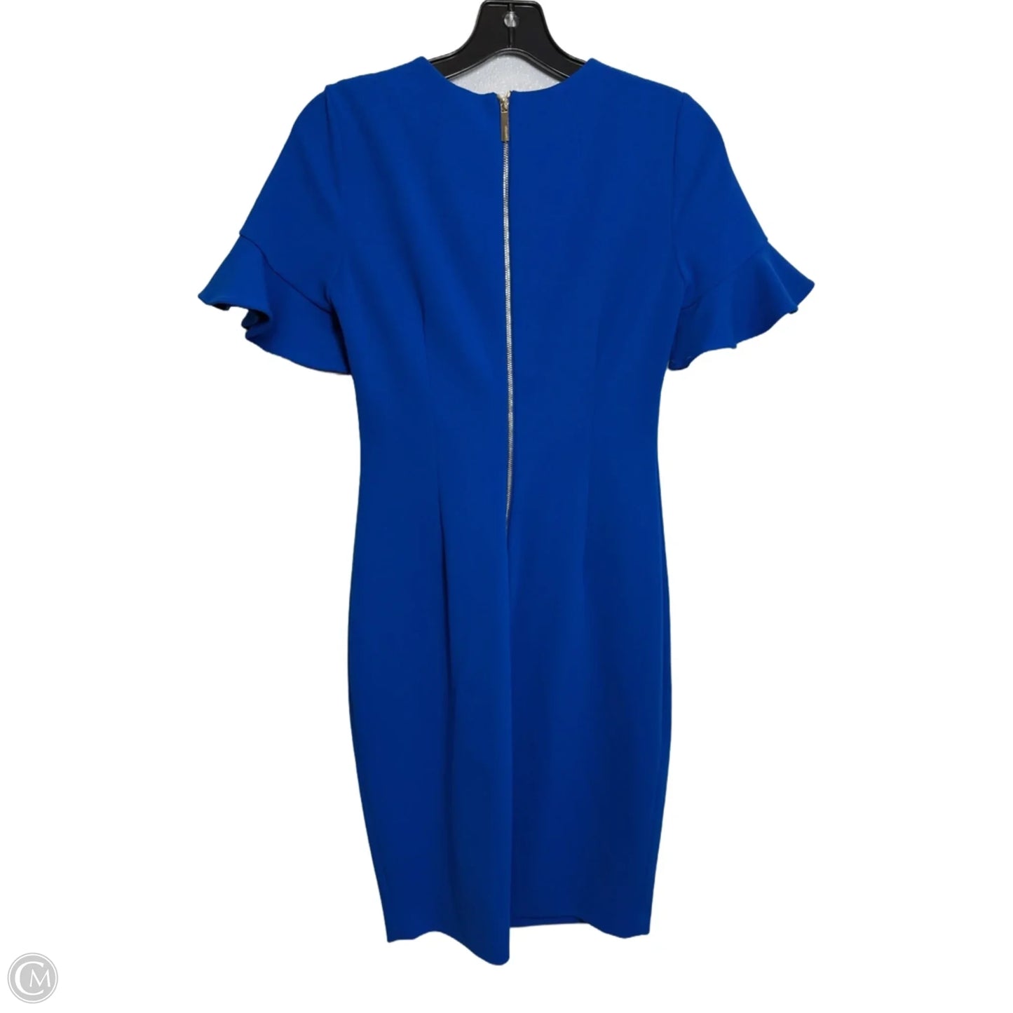 Dress Work By Calvin Klein In Blue, Size: 2