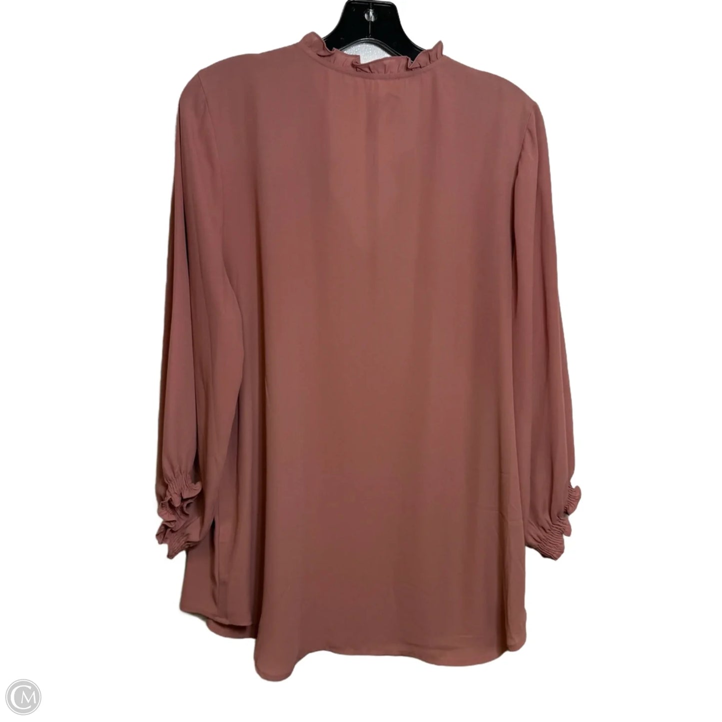 Top Long Sleeve By Violet And Claire In Orange, Size: 1x