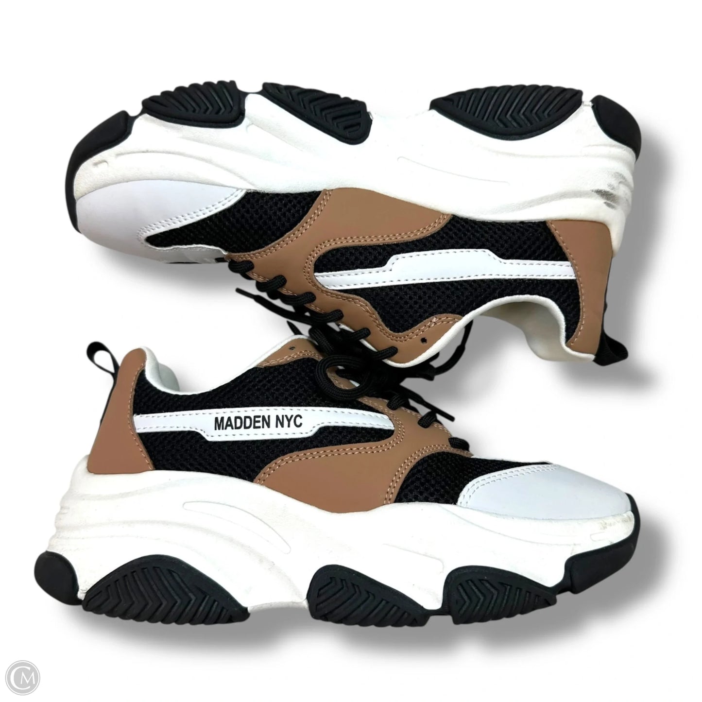 Shoes Sneakers Platform By Madden Nyc In Black & Brown, Size: 8.5