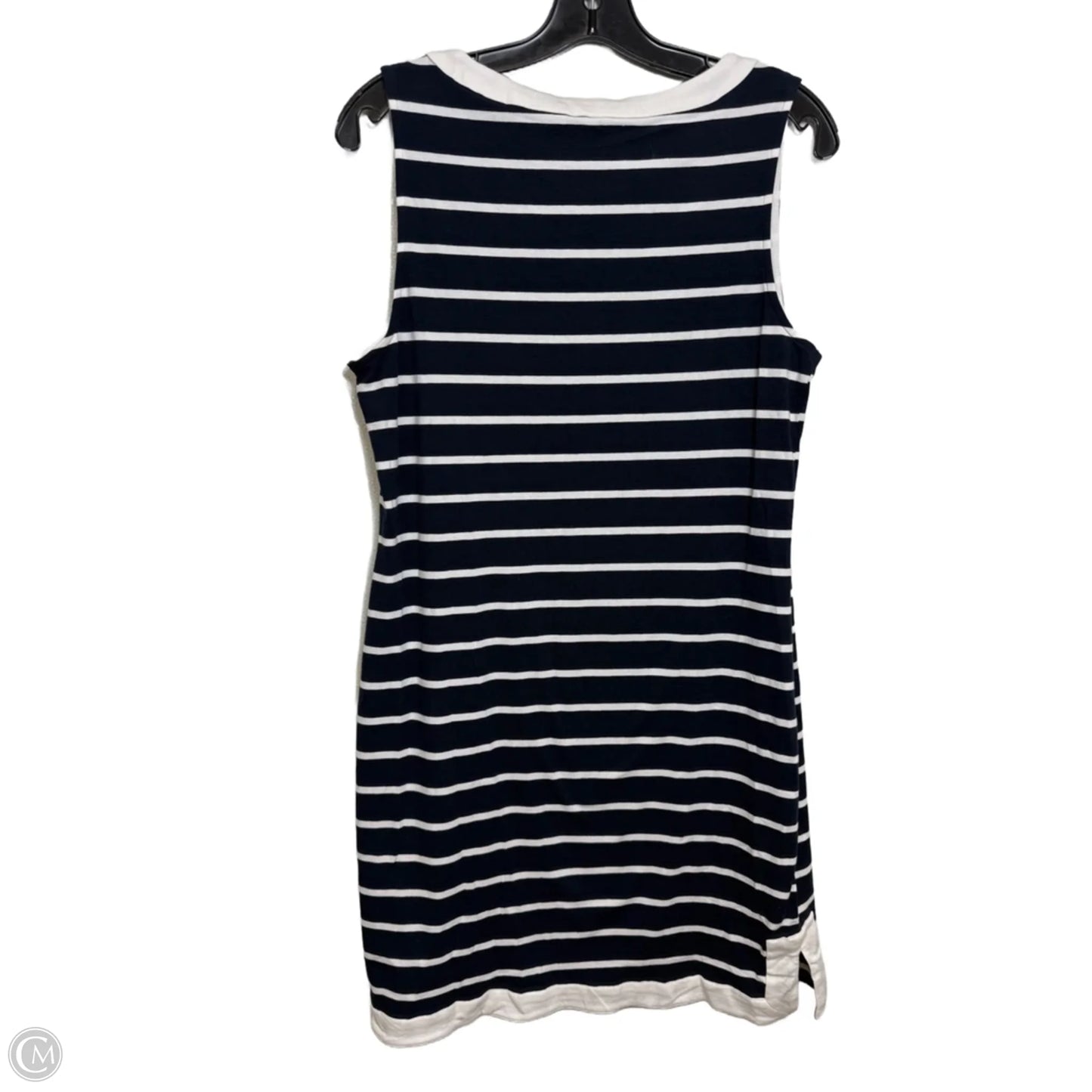 Dress Casual Midi By Nautica In Striped Pattern, Size: M