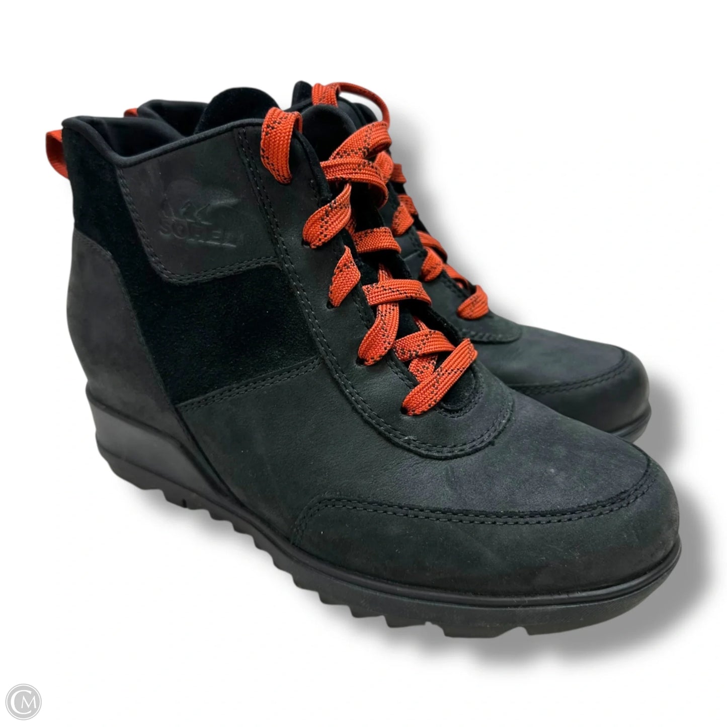 Shoes Heels Wedge By Sorel In Black, Size: 7