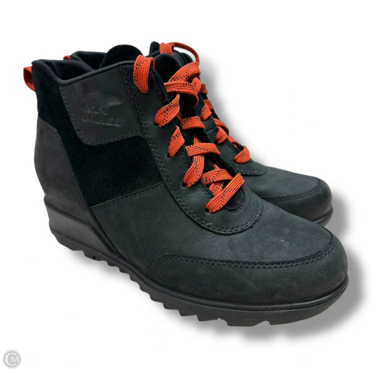 Shoes Heels Wedge By Sorel In Black, Size: 7