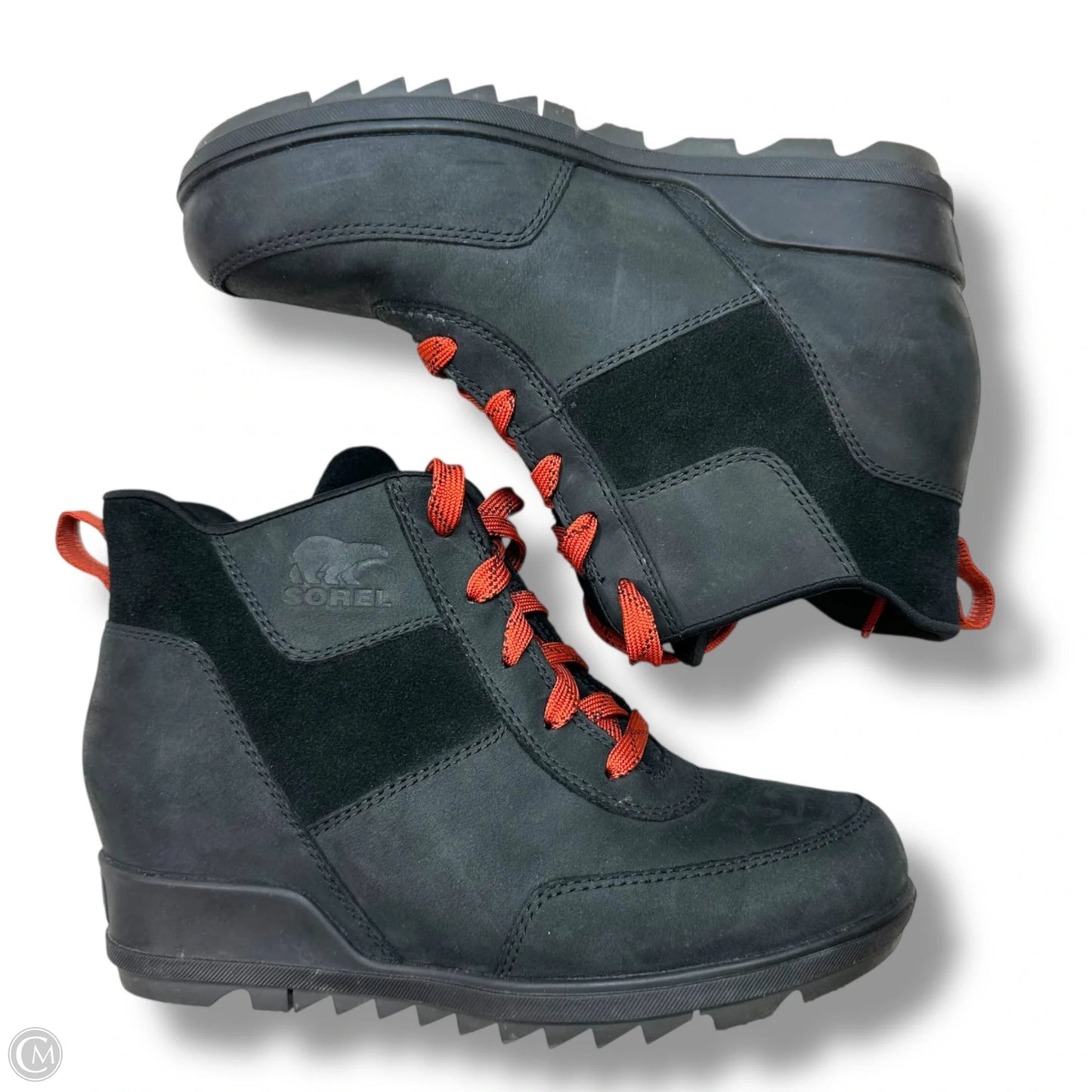 Shoes Heels Wedge By Sorel In Black, Size: 7