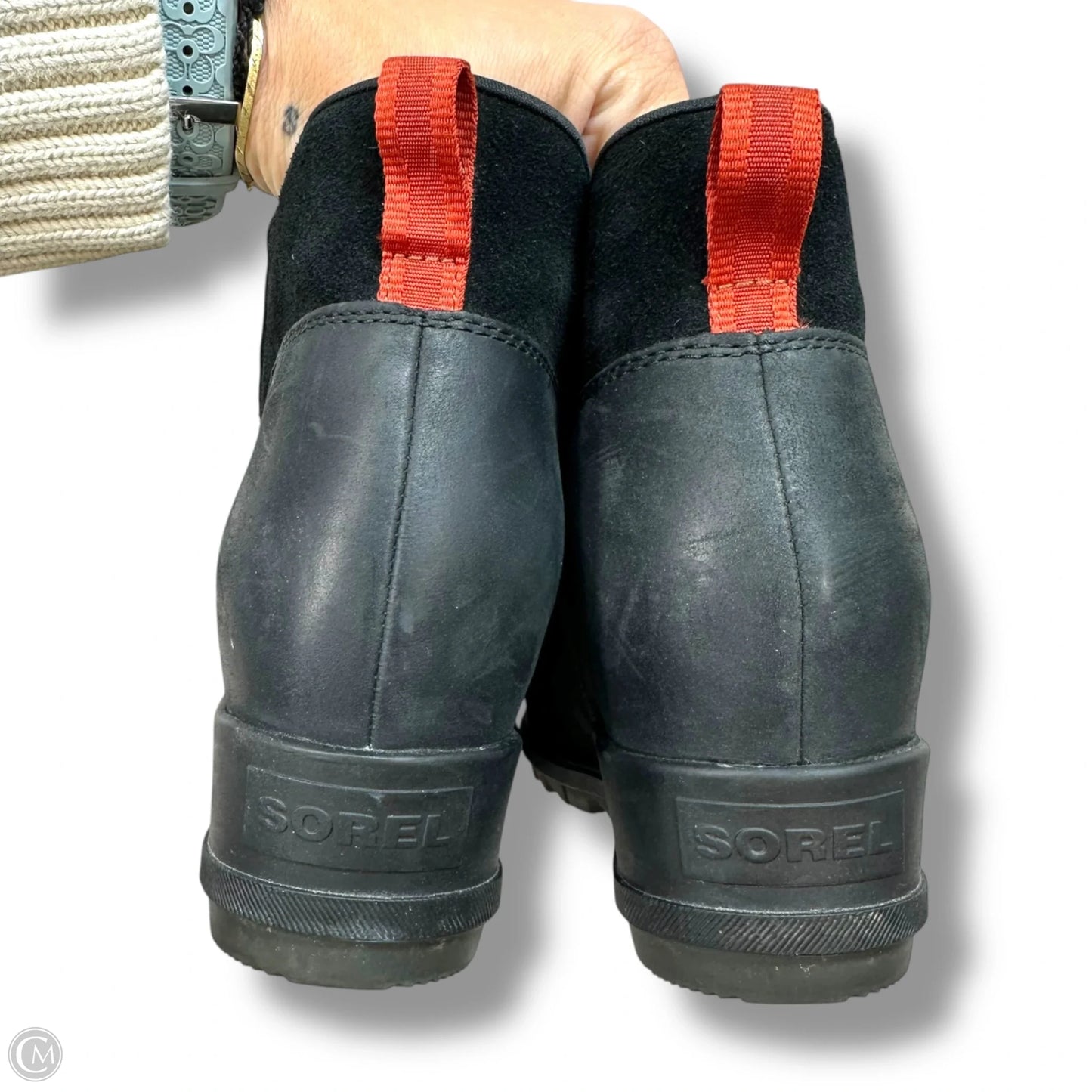 Shoes Heels Wedge By Sorel In Black, Size: 7