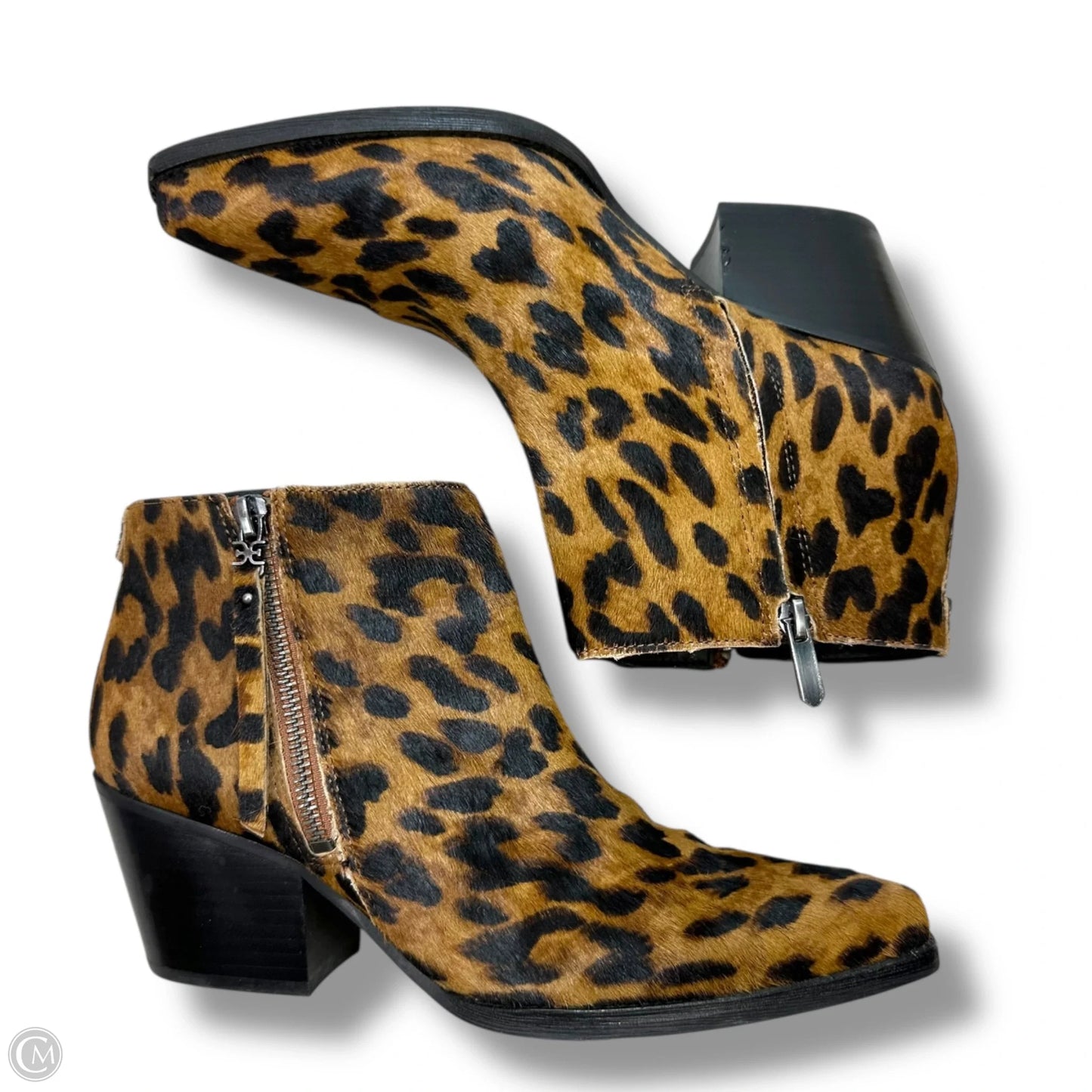 Boots Ankle Flats By Sam Edelman In Animal Print, Size: 8