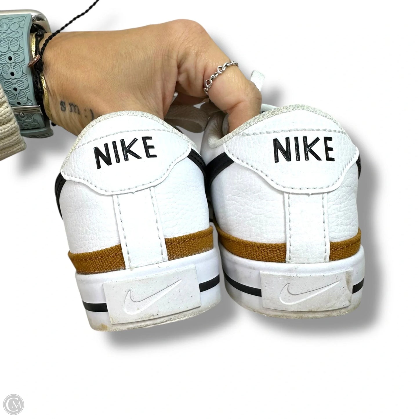 Shoes Athletic By Nike In White, Size: 7.5