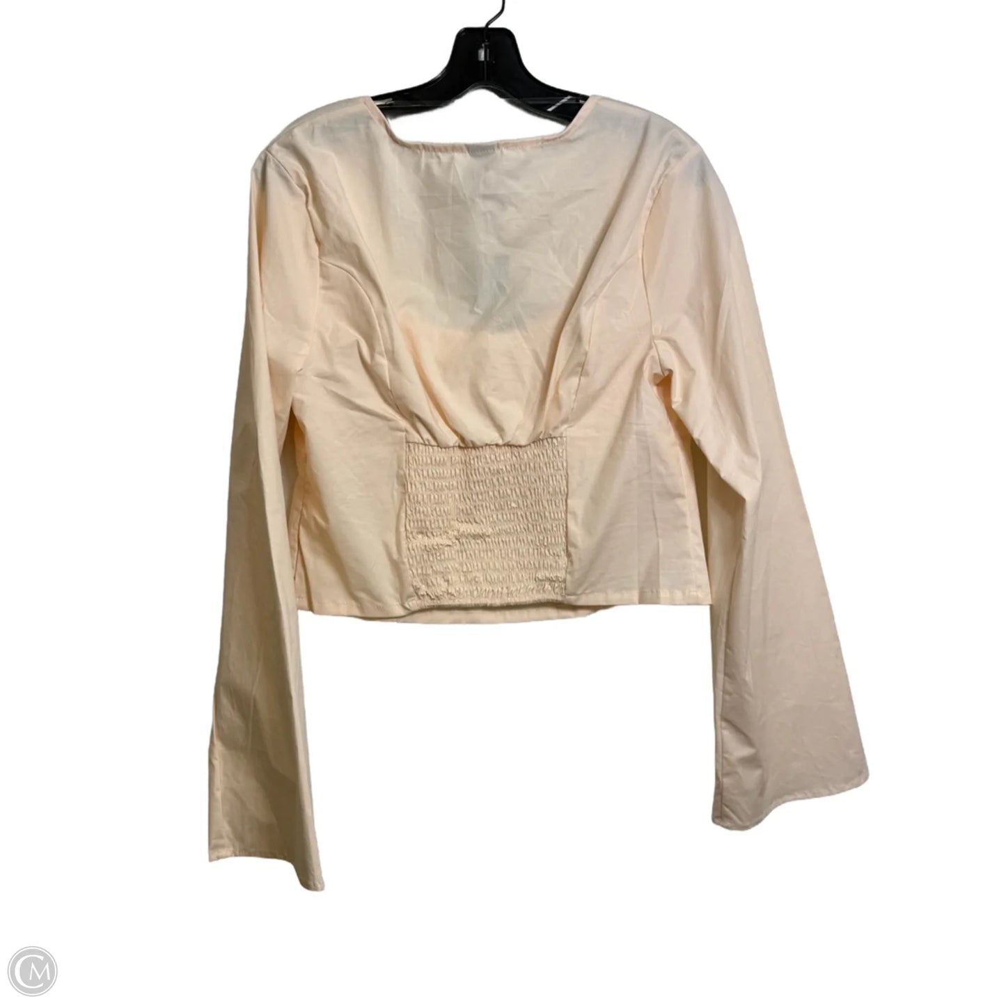 Top Long Sleeve By Wild Fable In Peach, Size: L