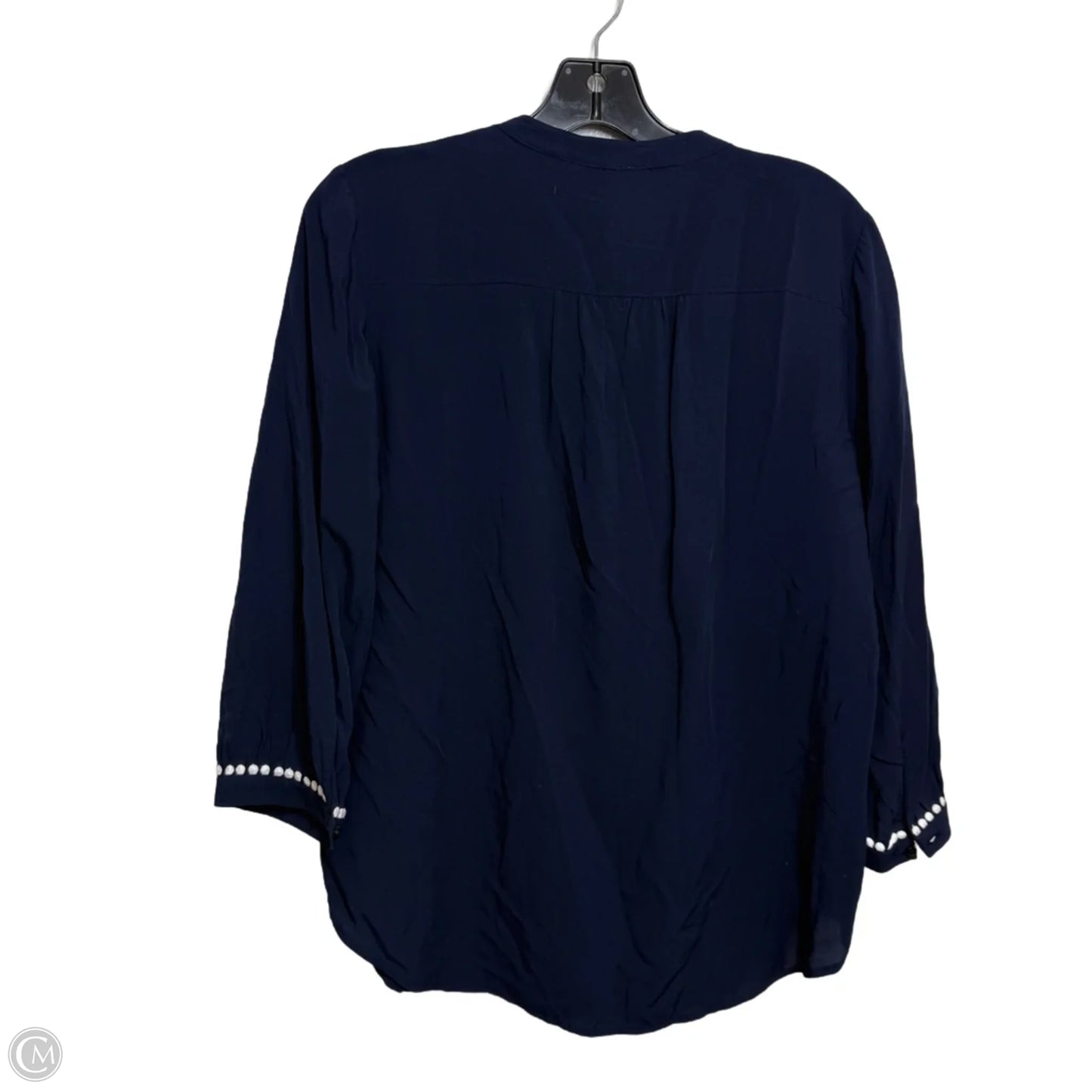 Top 3/4 Sleeve By Loft In Navy, Size: S