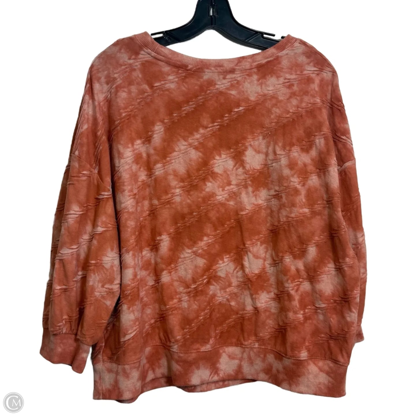 Top Long Sleeve By Simply Vera In Orange, Size: Xl