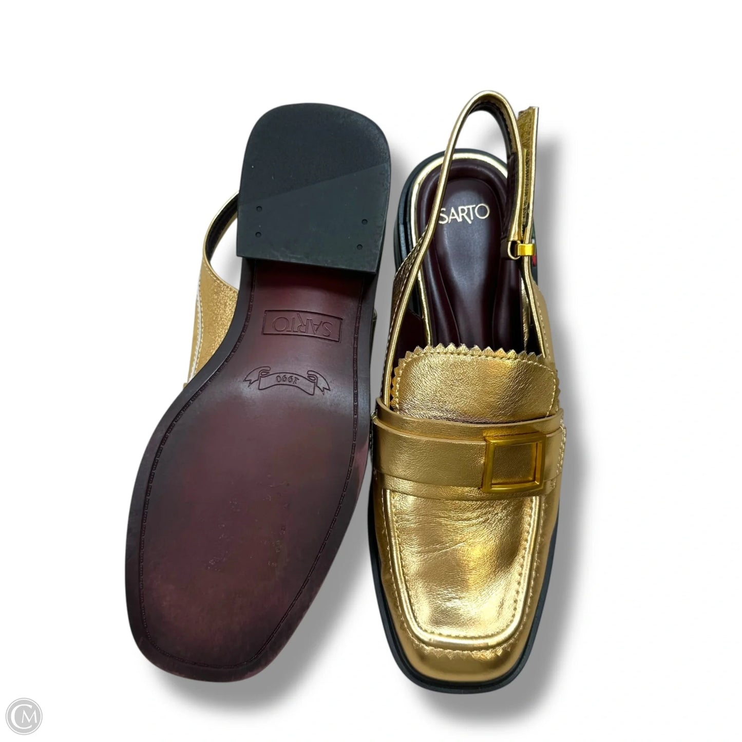 Shoes Flats By Franco Sarto In Gold, Size: 8