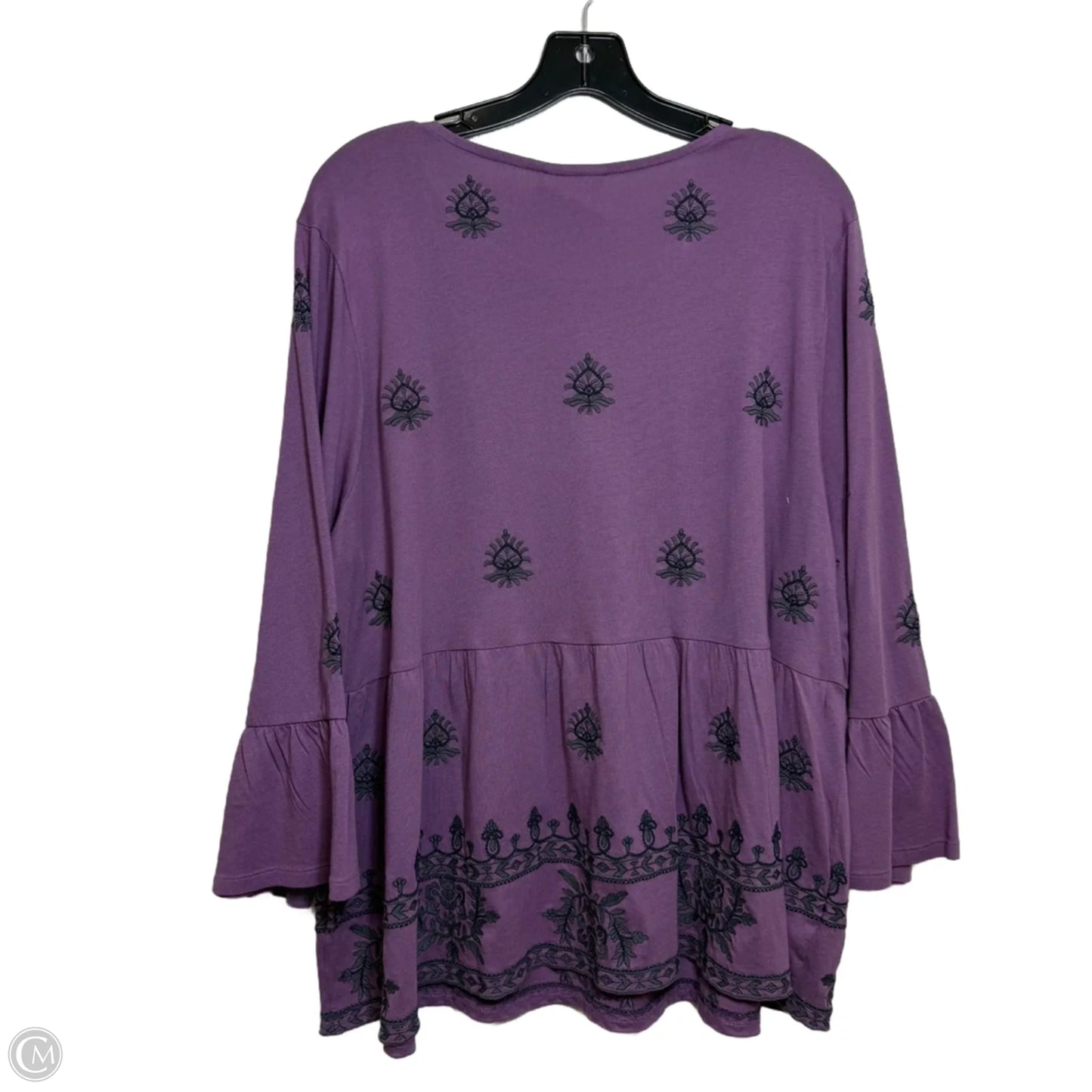 Top Long Sleeve By Pure Jill In Purple, Size: Xl