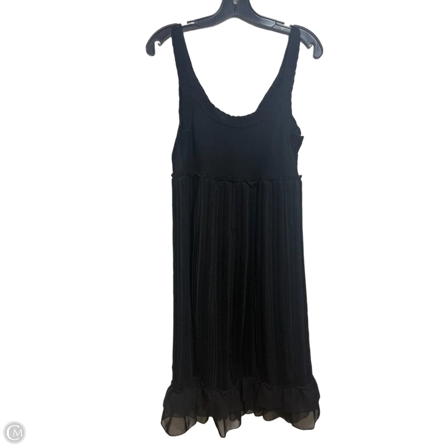 Dress Casual Midi By Calvin Klein In Black, Size: L