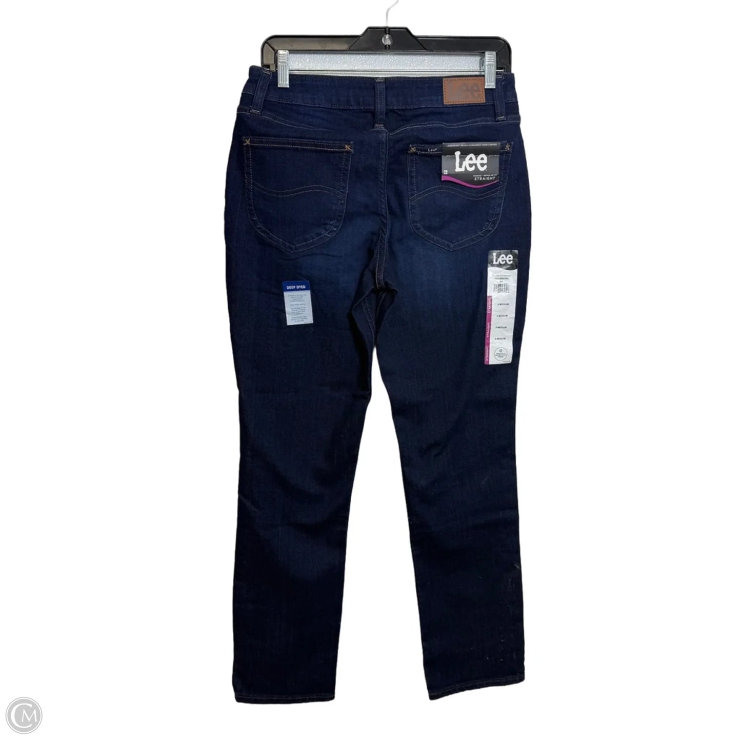 Jeans mid rise regular fit Straight By Lee In Blue Denim, Size: 6